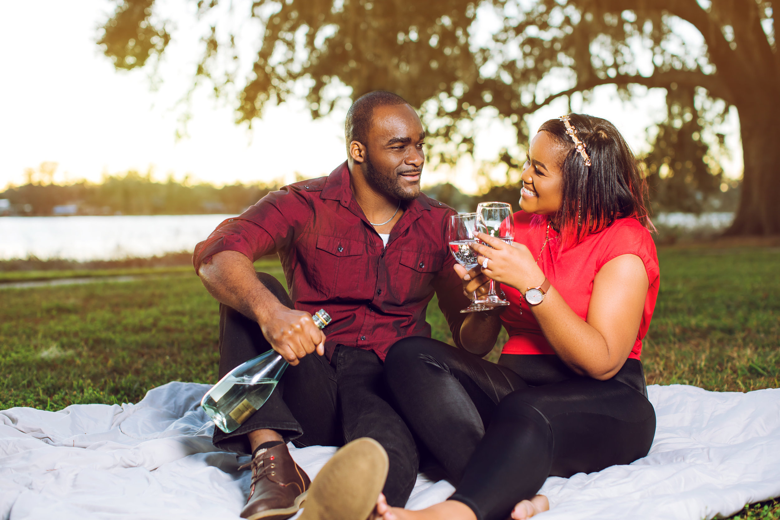 Engagement session at Cypress Grove Park