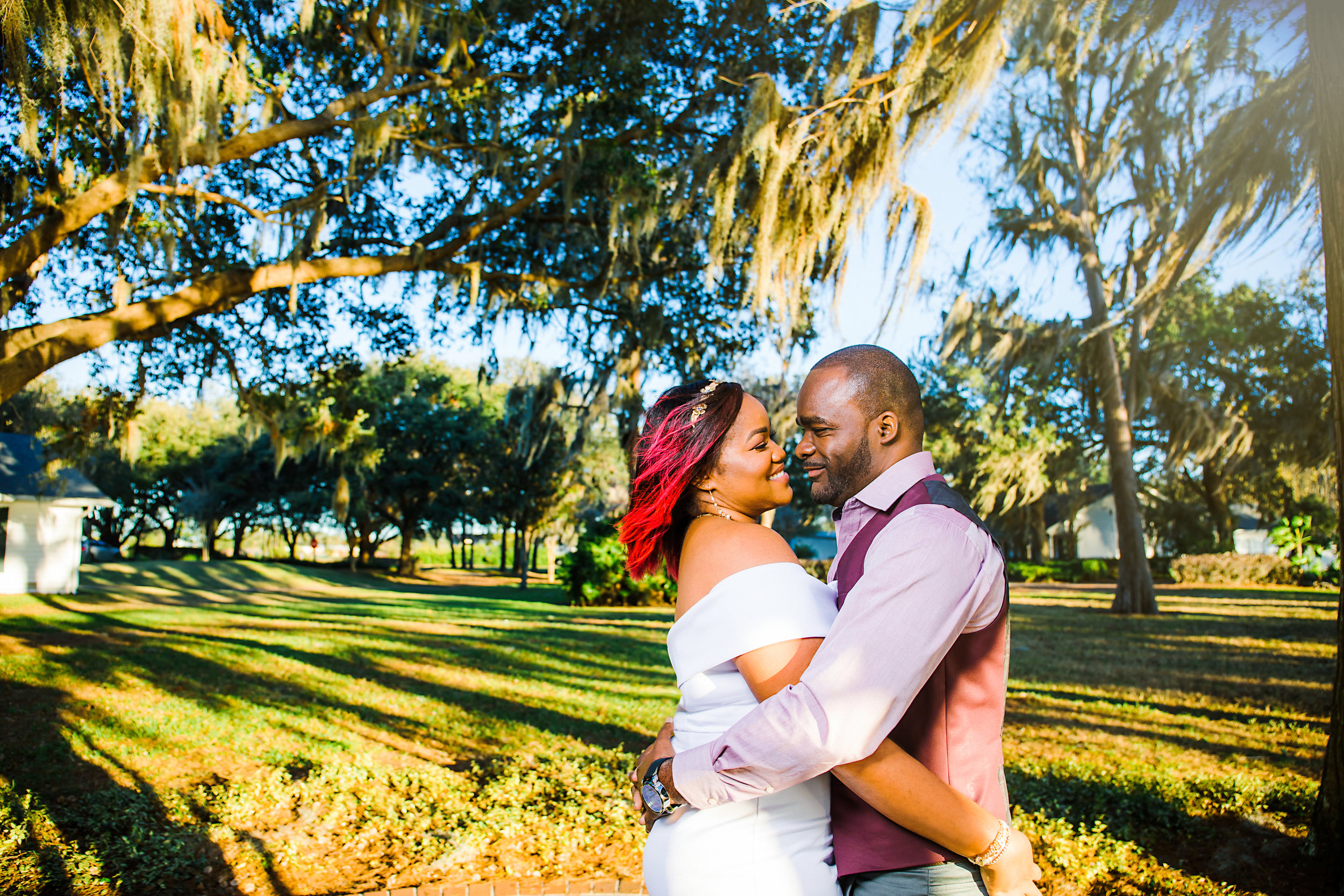 Engagement session at Cypress Grove Park