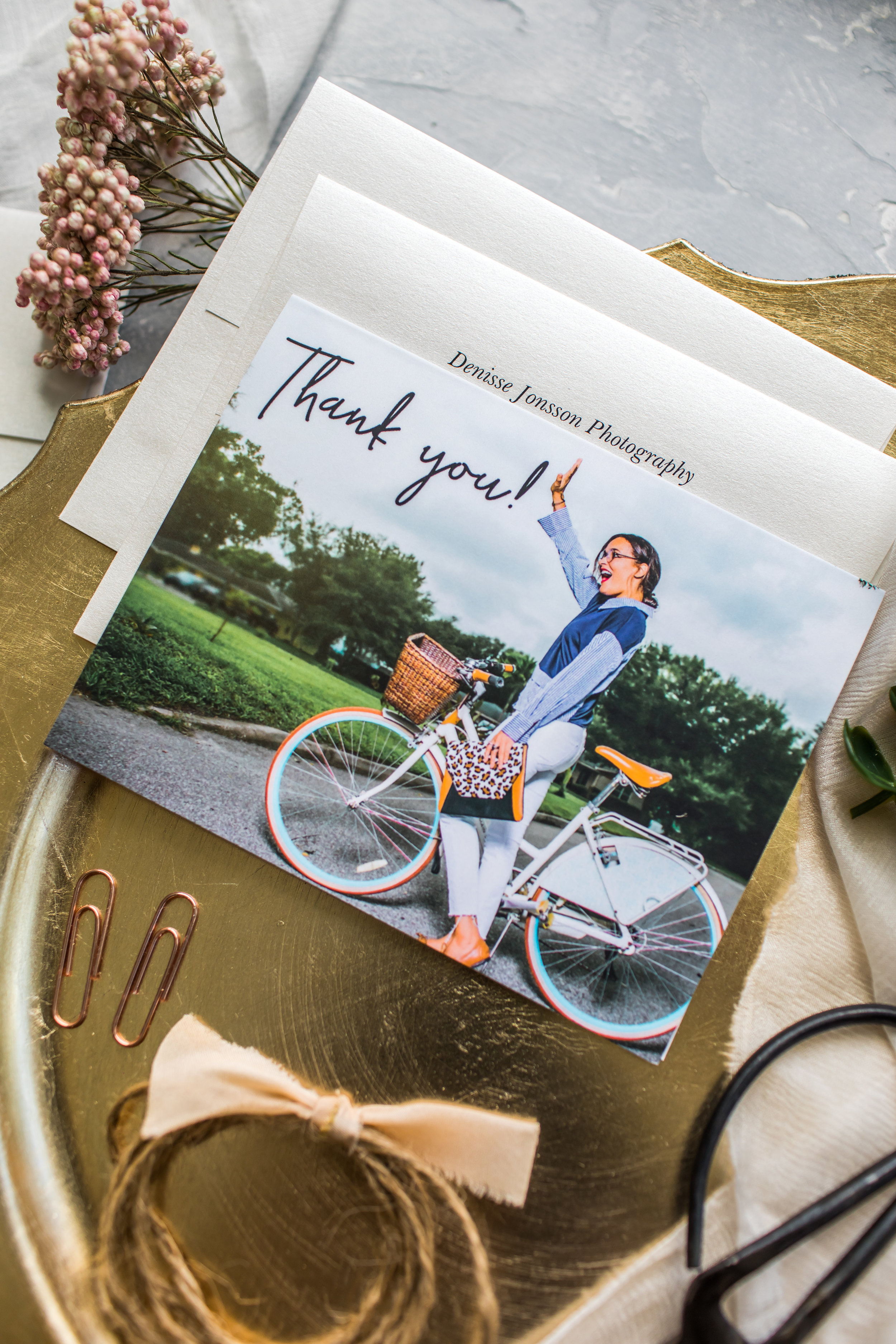 Beautiful Custom Thank You Cards for Entrepreneurs