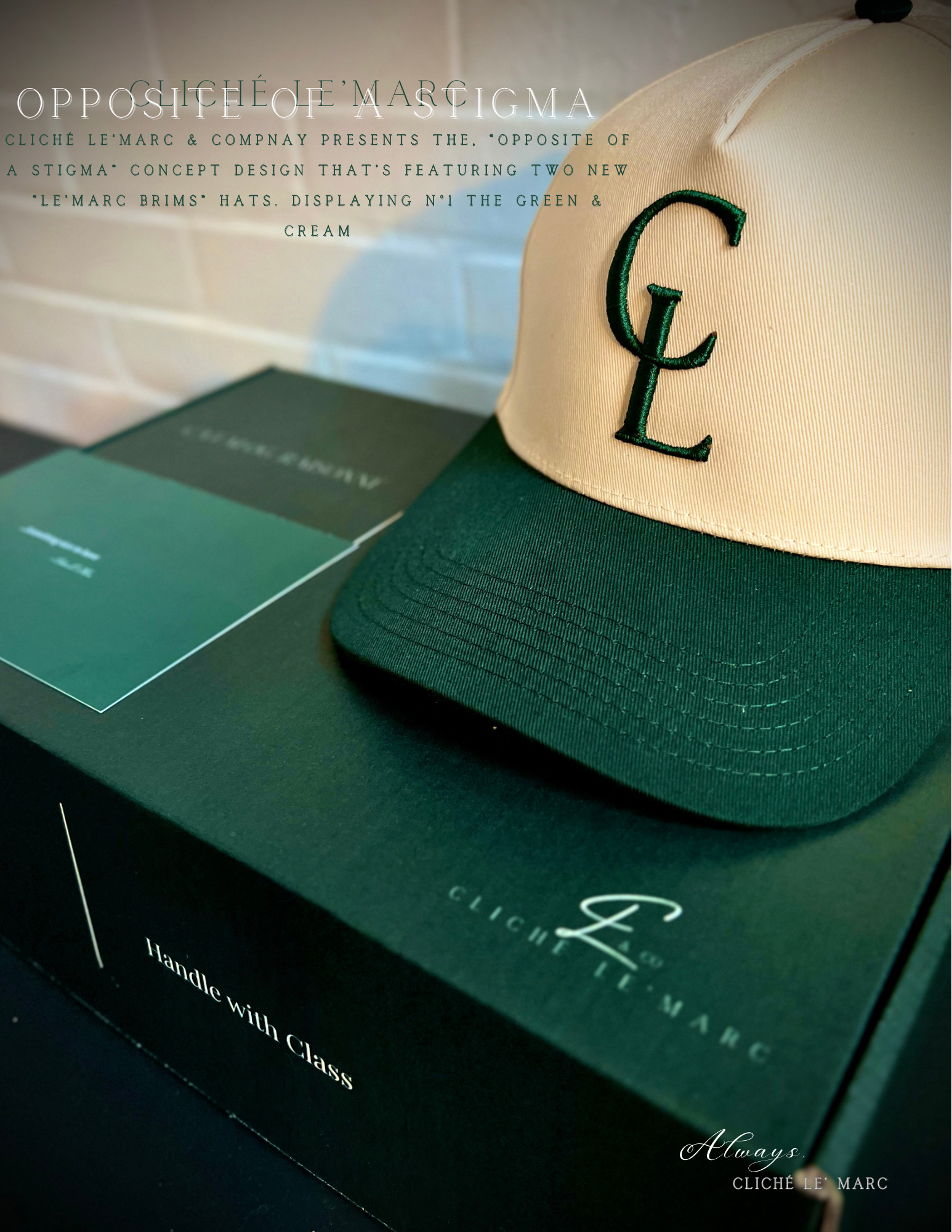 OOAS Le'Marc Brims (Green & Cream)