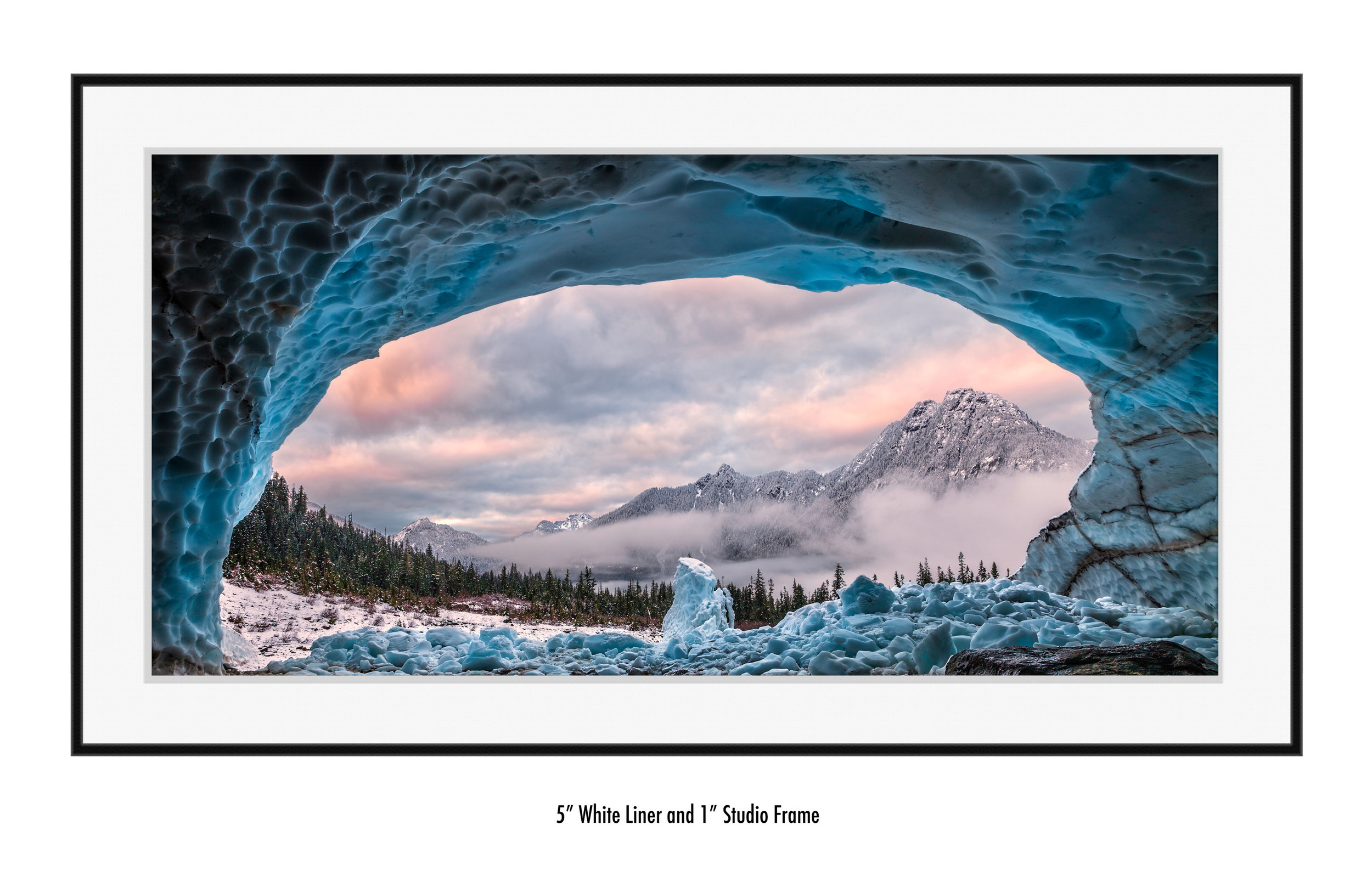 Ice Cave With A View in a frame