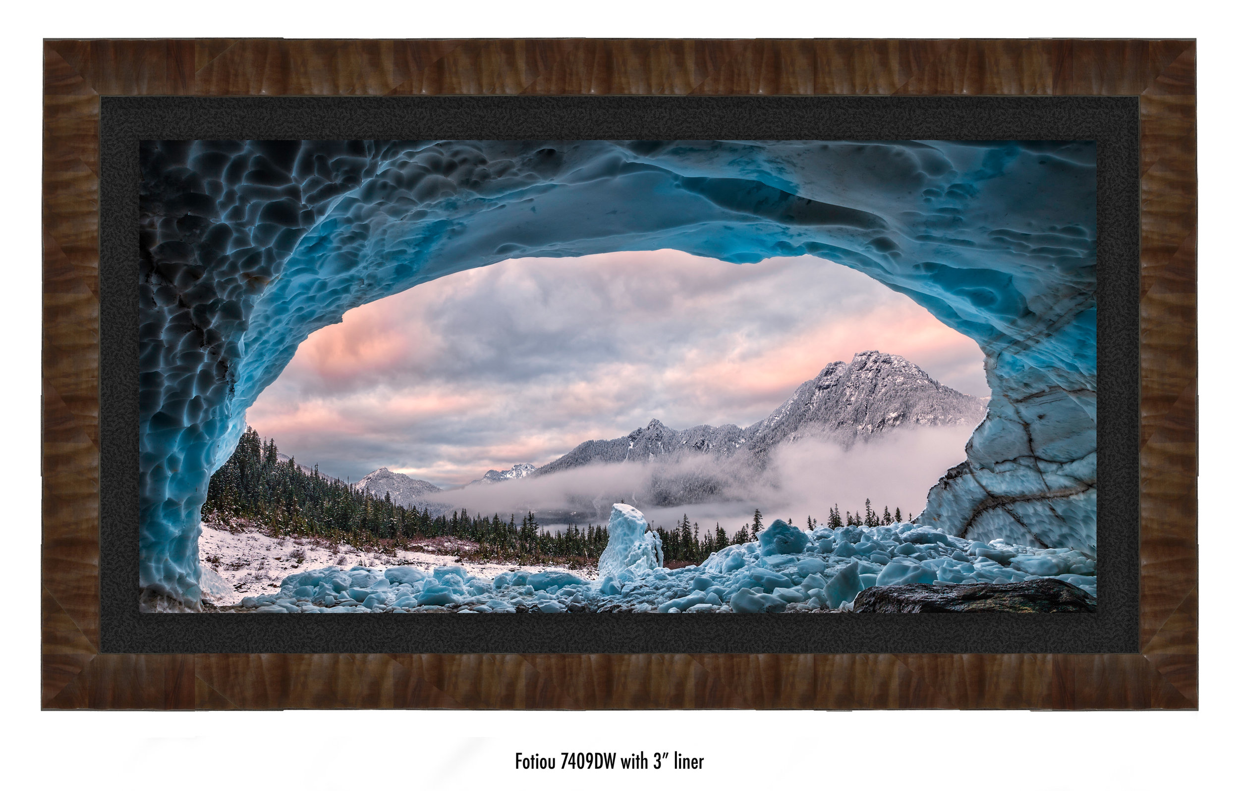 Ice Cave With A View in a frame