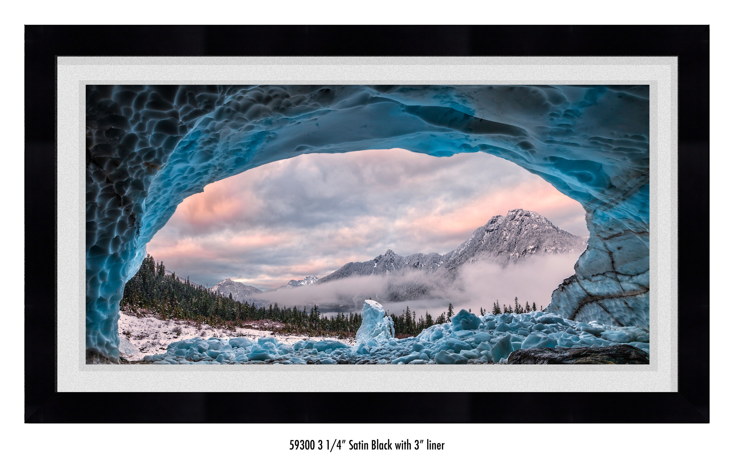 Ice Cave With A View in a frame