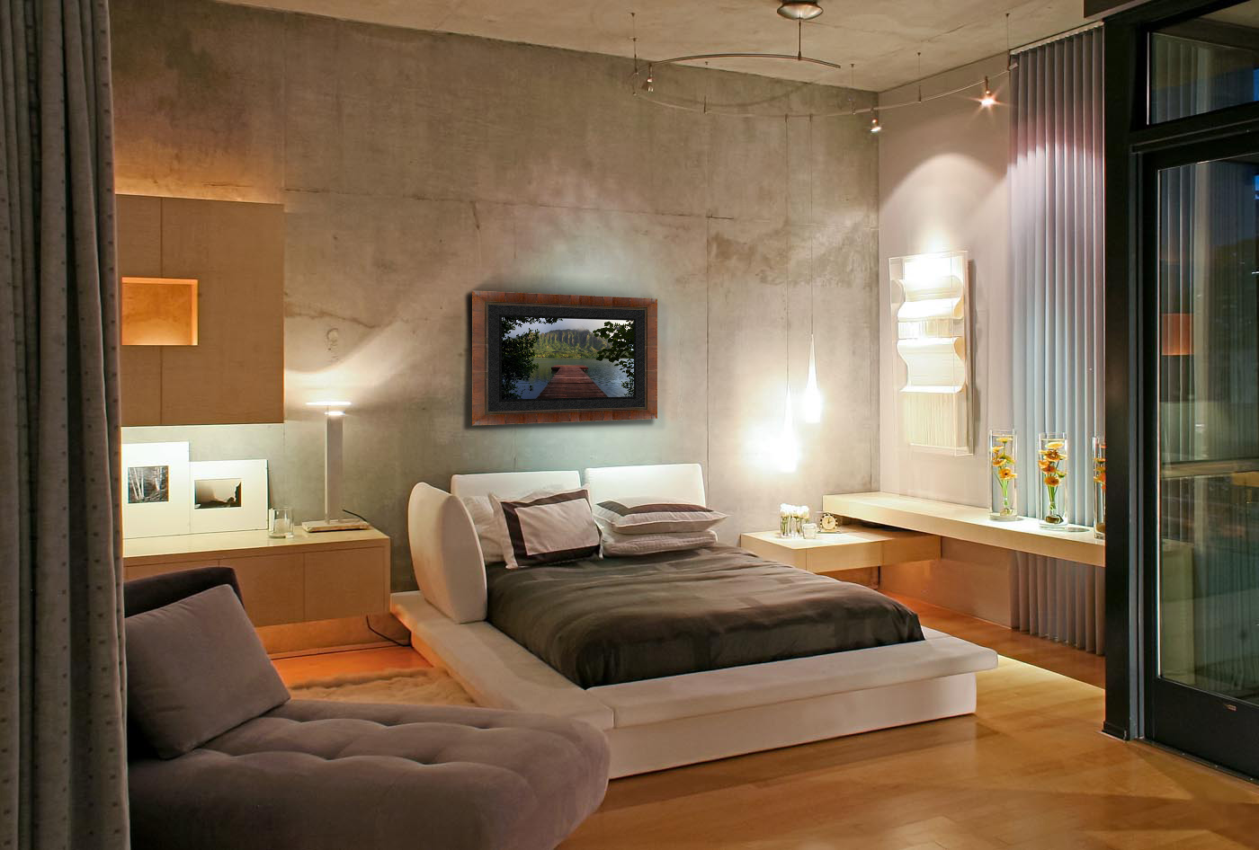 The Ko'olau dock hanging in a bedroom