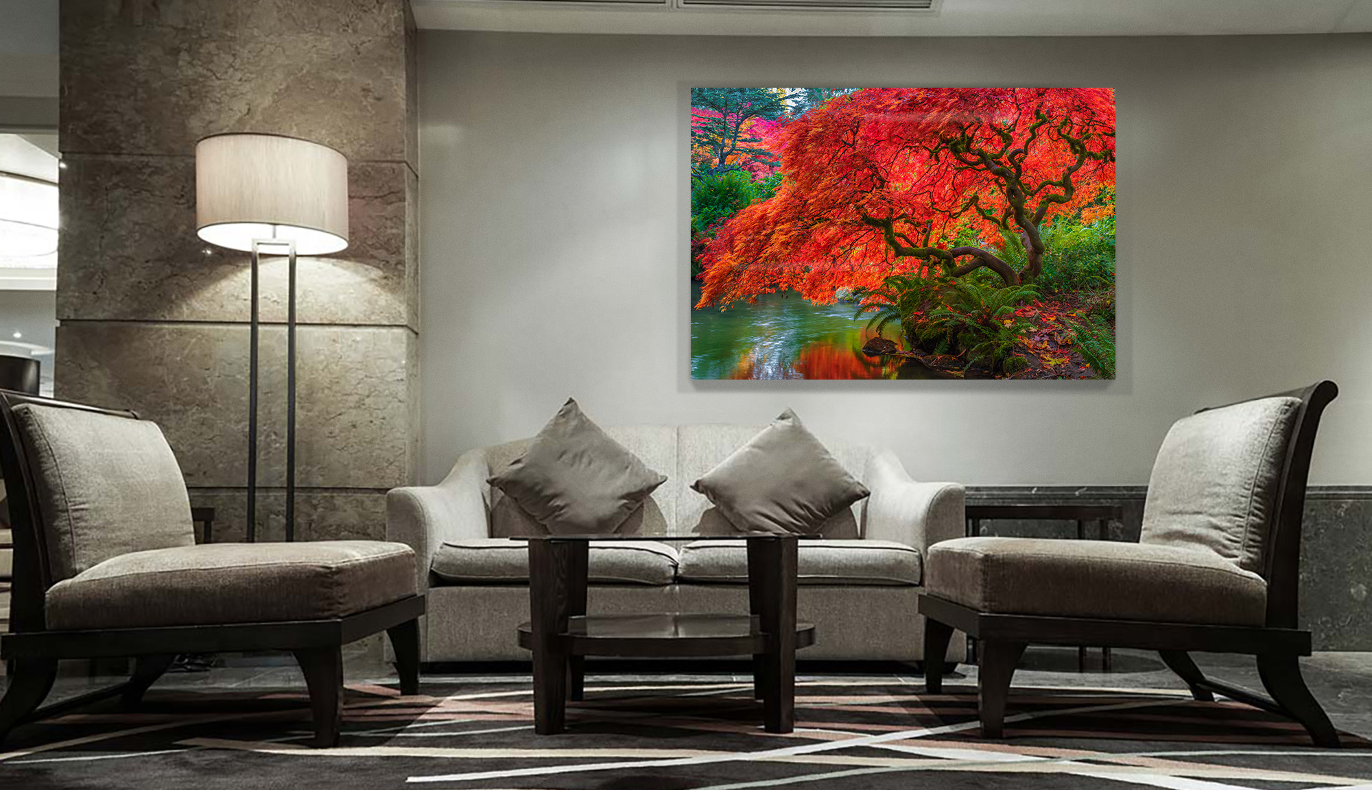 Tree Of Fire in a lobby space