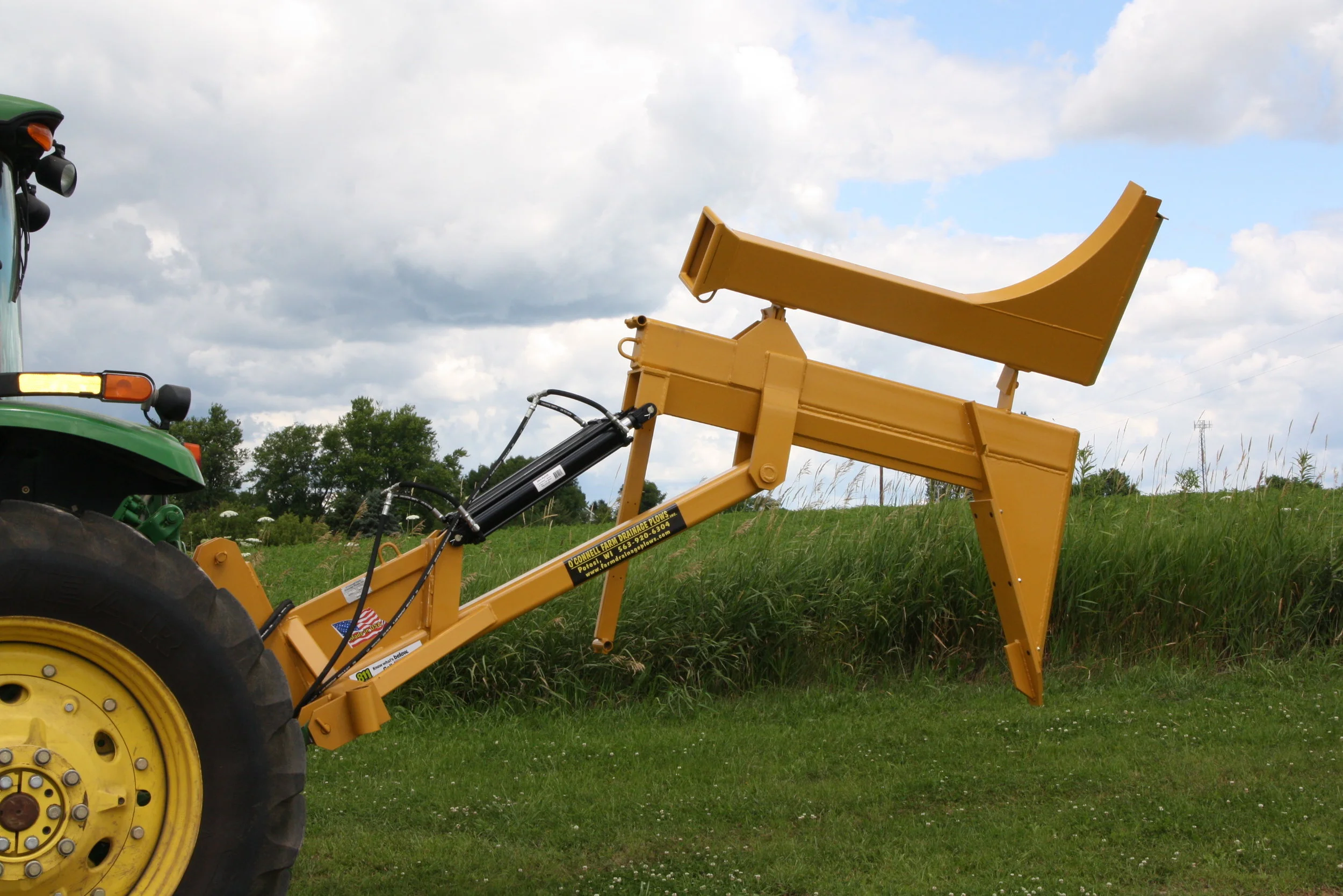 45 Series 3PT Economy Tile Plow — O'Connell Drainage Equipment
