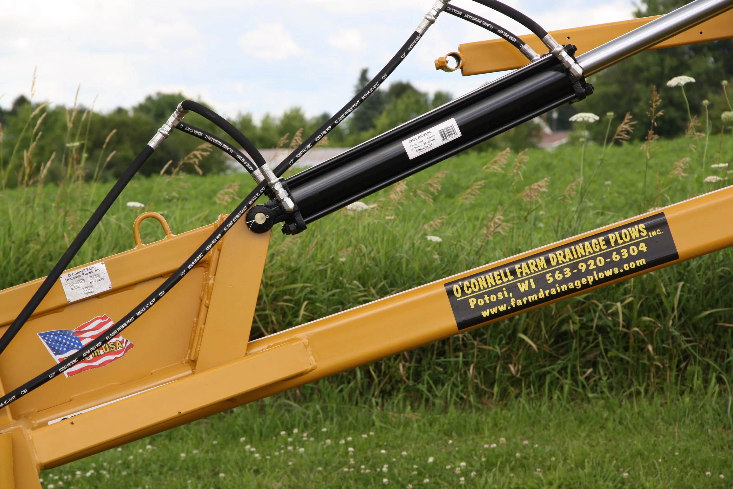 45 Series 3PT Economy Tile Plow — O'Connell Drainage Equipment
