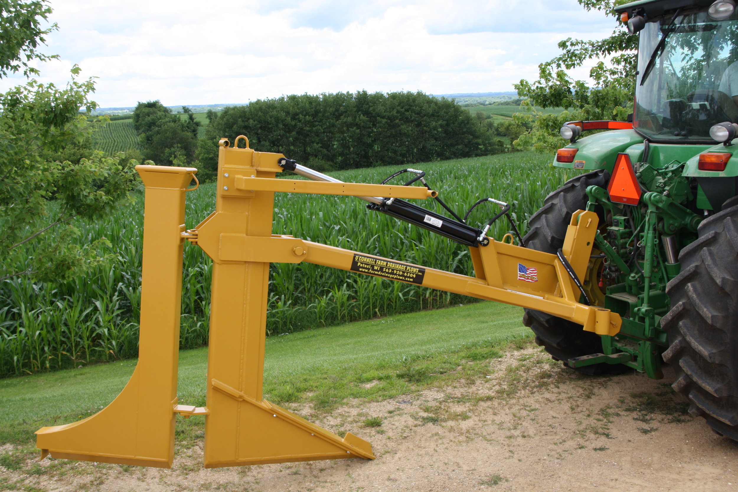 45 Series 3PT Economy Tile Plow — O'Connell Drainage Plows