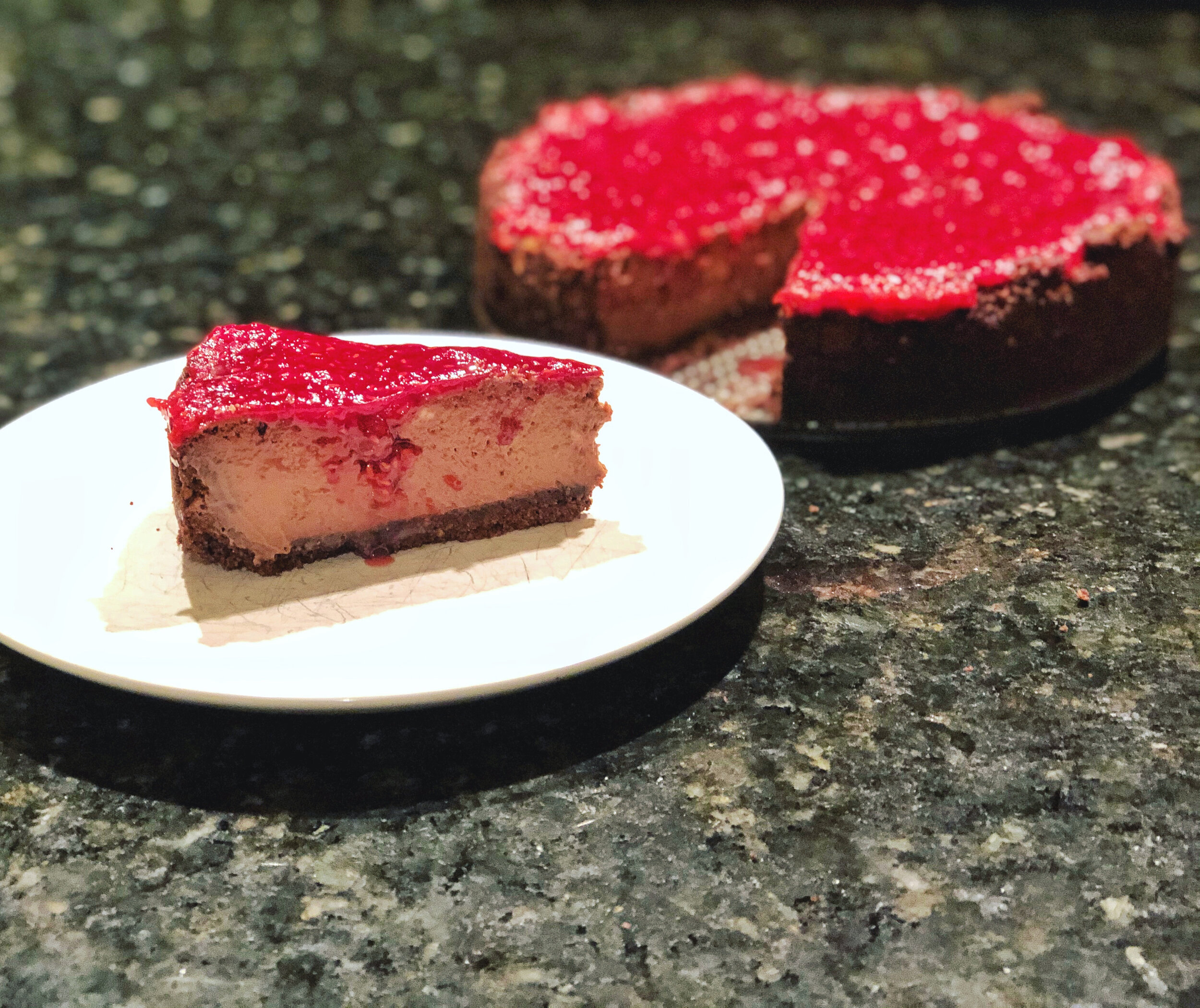 Chocolate Raspberry Cheesecake