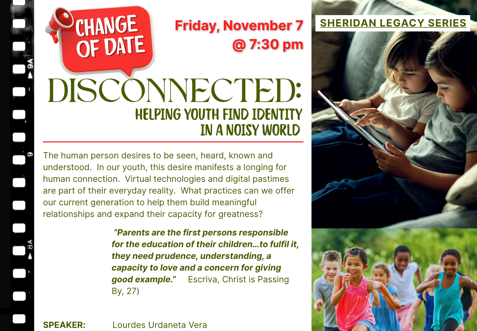 LEGACY SERIES:  DISCONNECTED: Helping Youth Find Identity in a Noisy World