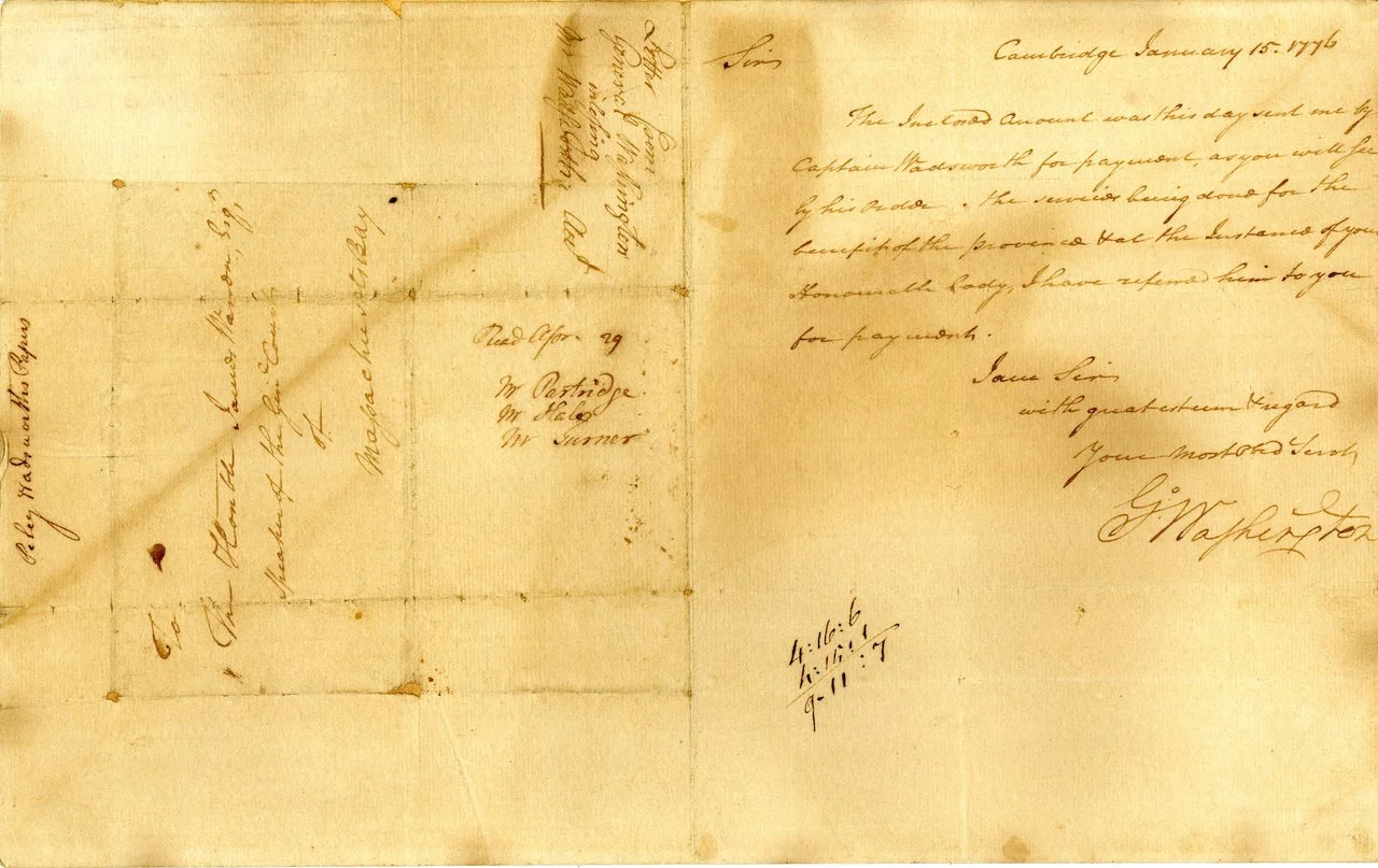 George Washington to Samuel Warden,