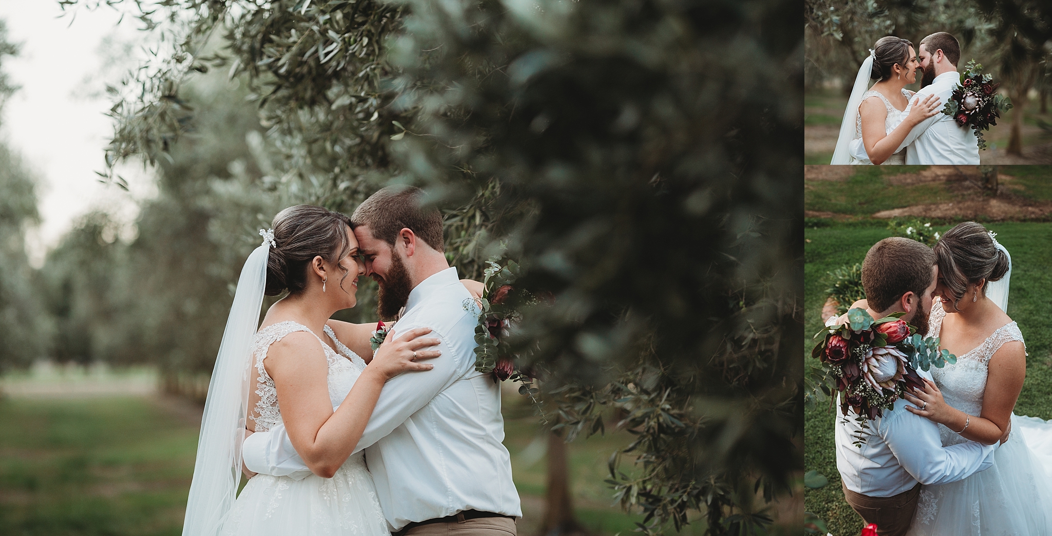bride and groom poses
