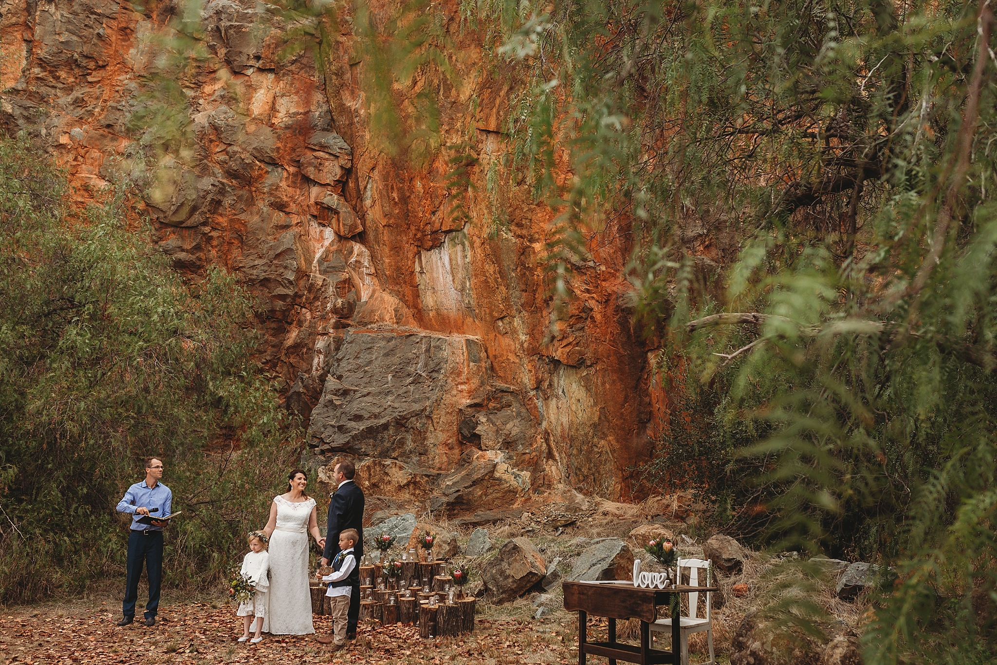 dookie quarry wedding ceremony
