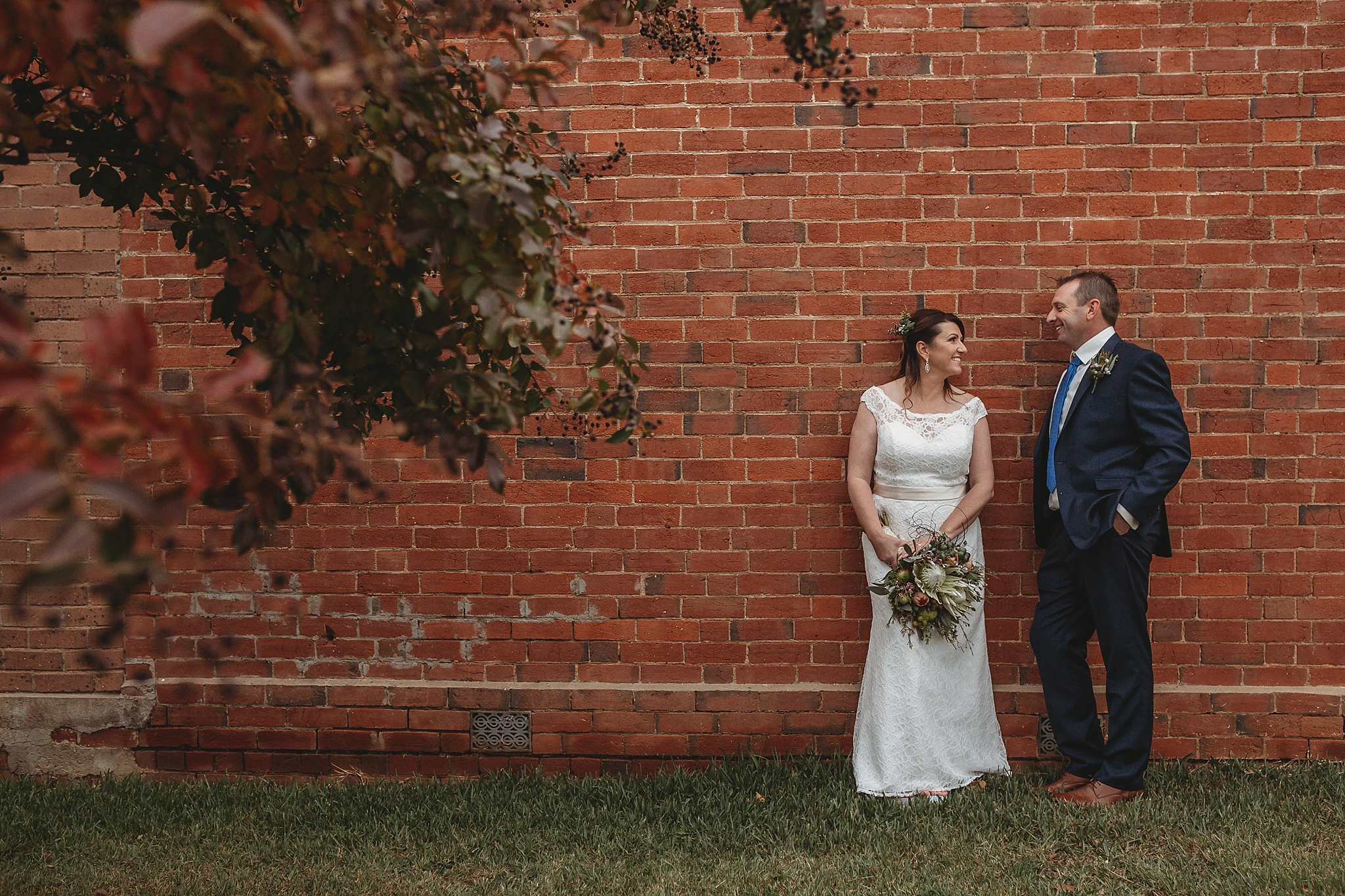dookie bride and groom in the main street