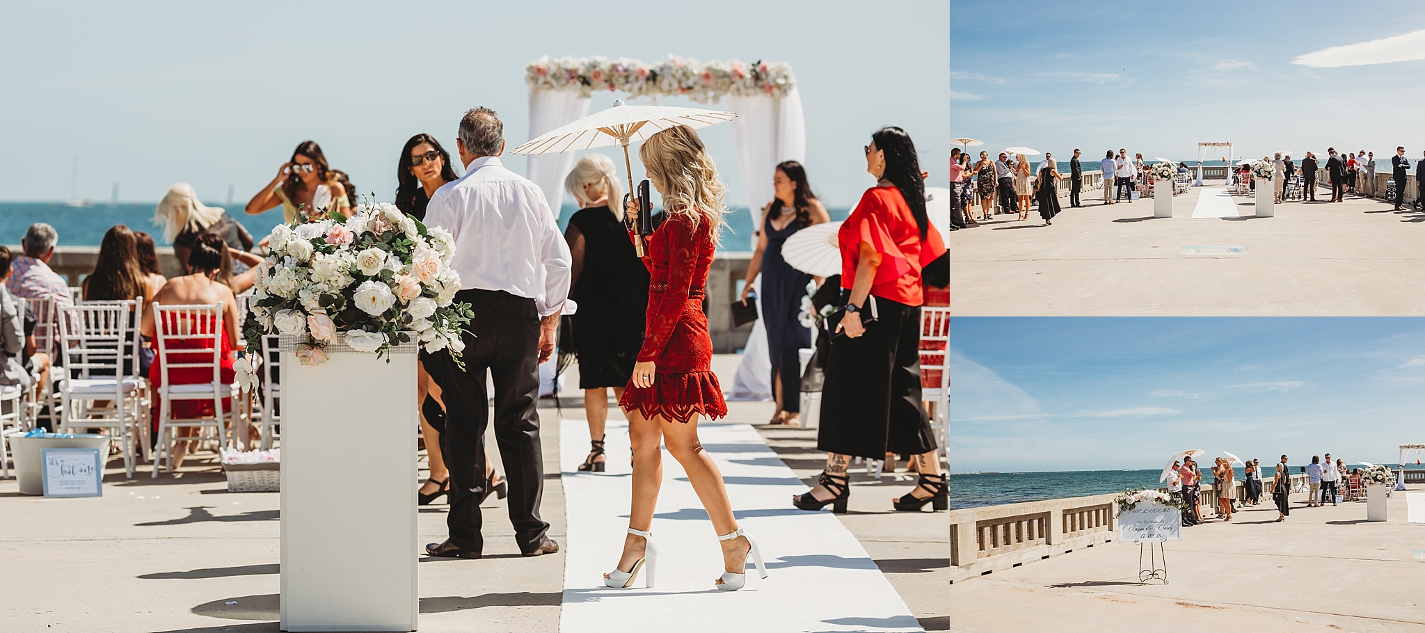 wedding at brighton pier