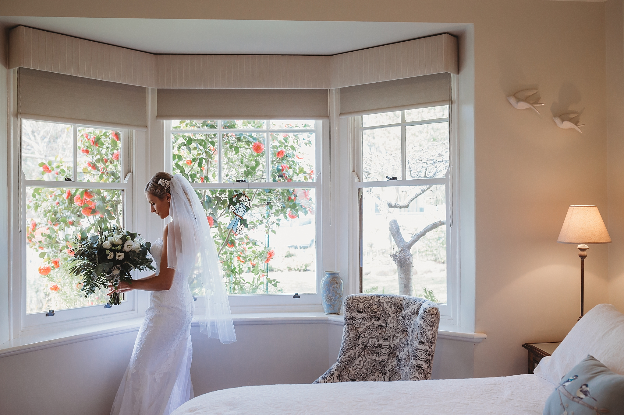 Bride in the window