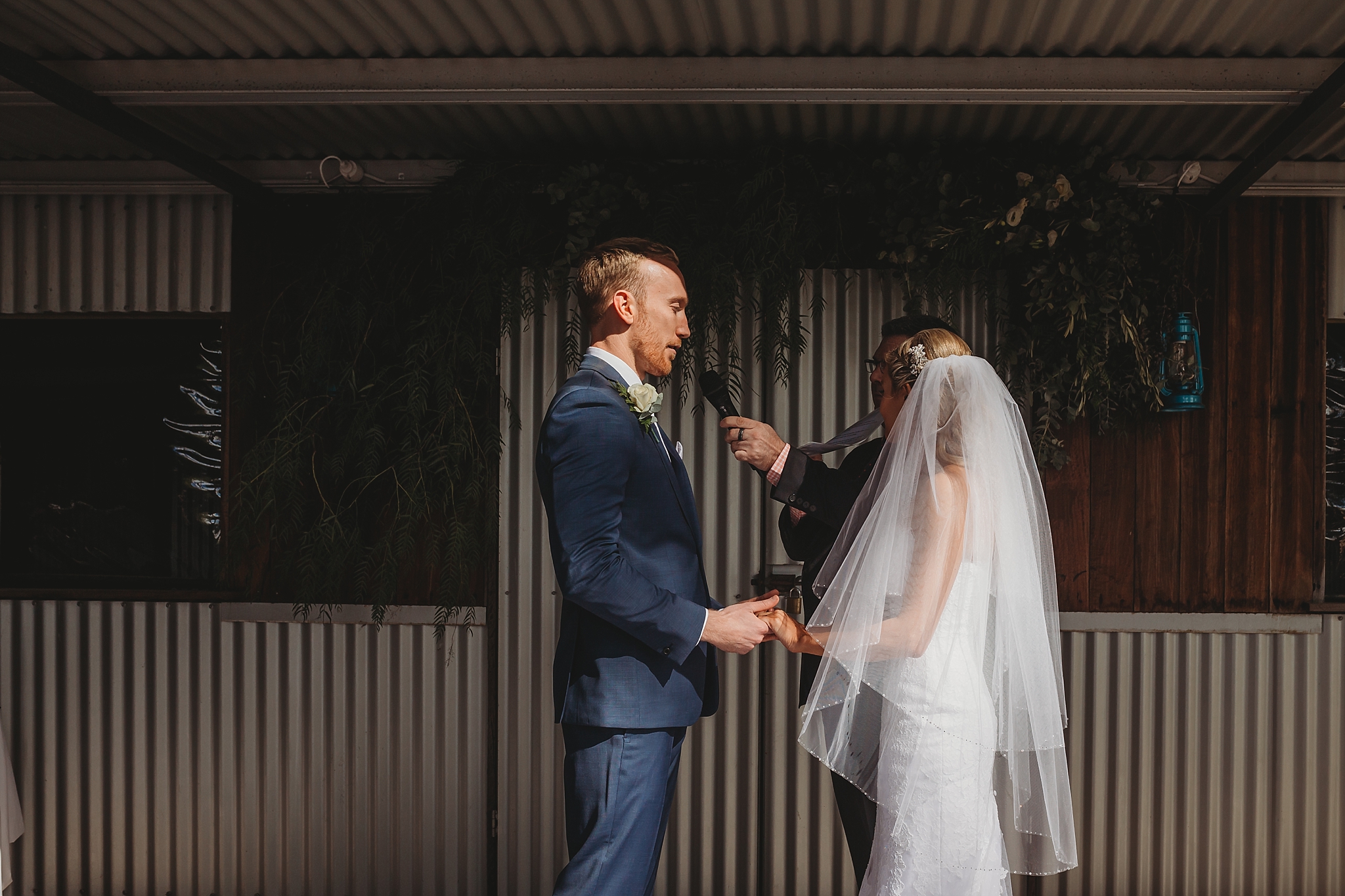 Bride and Groom saying vows