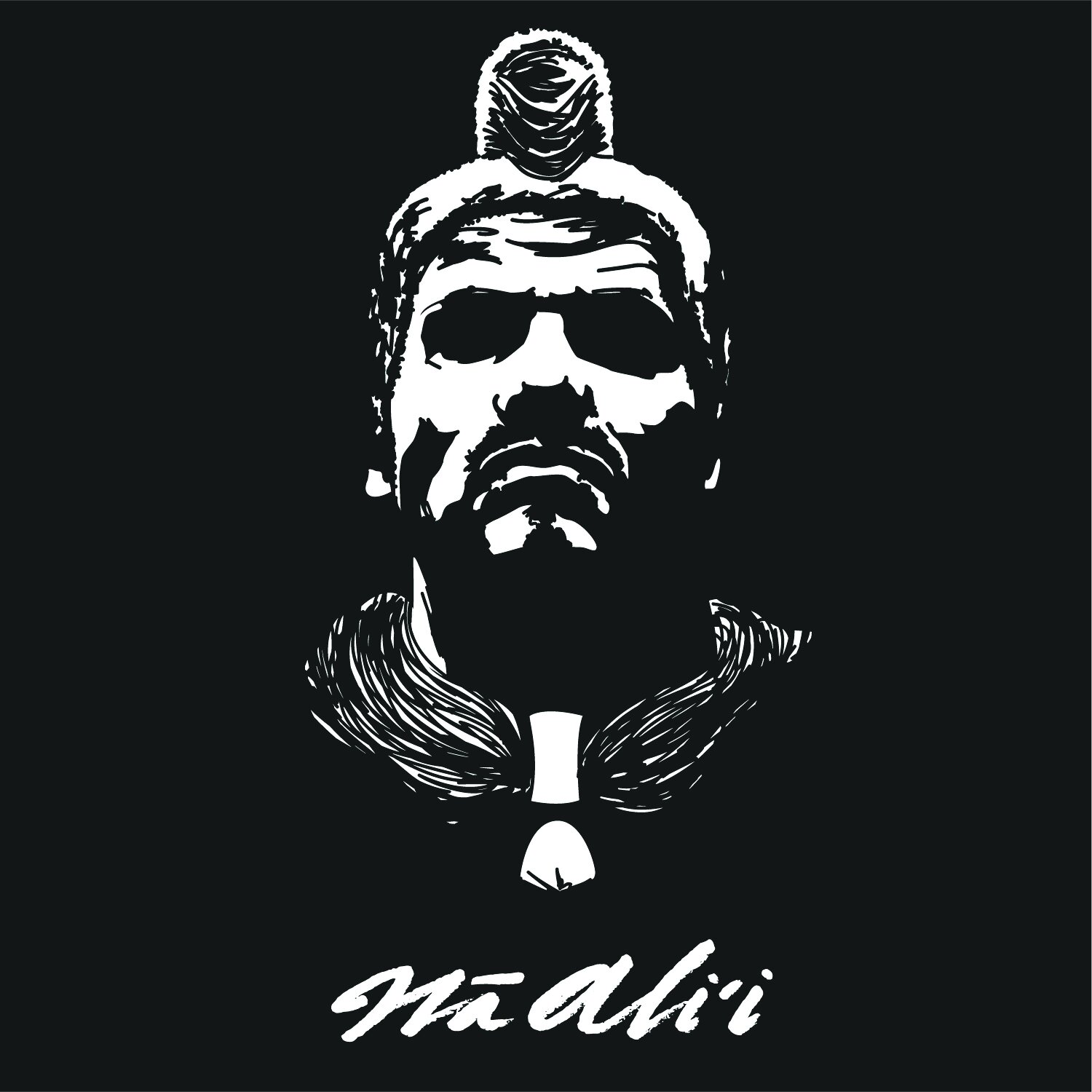 THE YOUNG ALAPA'I NUI VECTOR SILHOUETTE / BLK X WHT NA ALI'I
