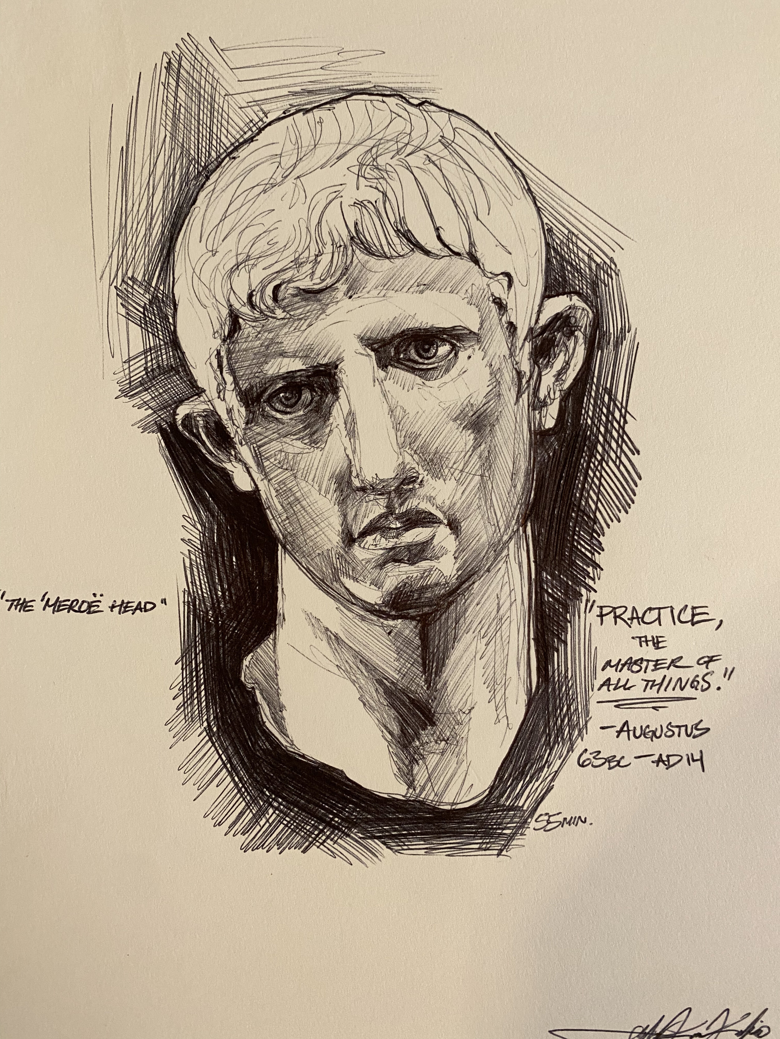 AUGUSTUS BALL POINT SKETCH