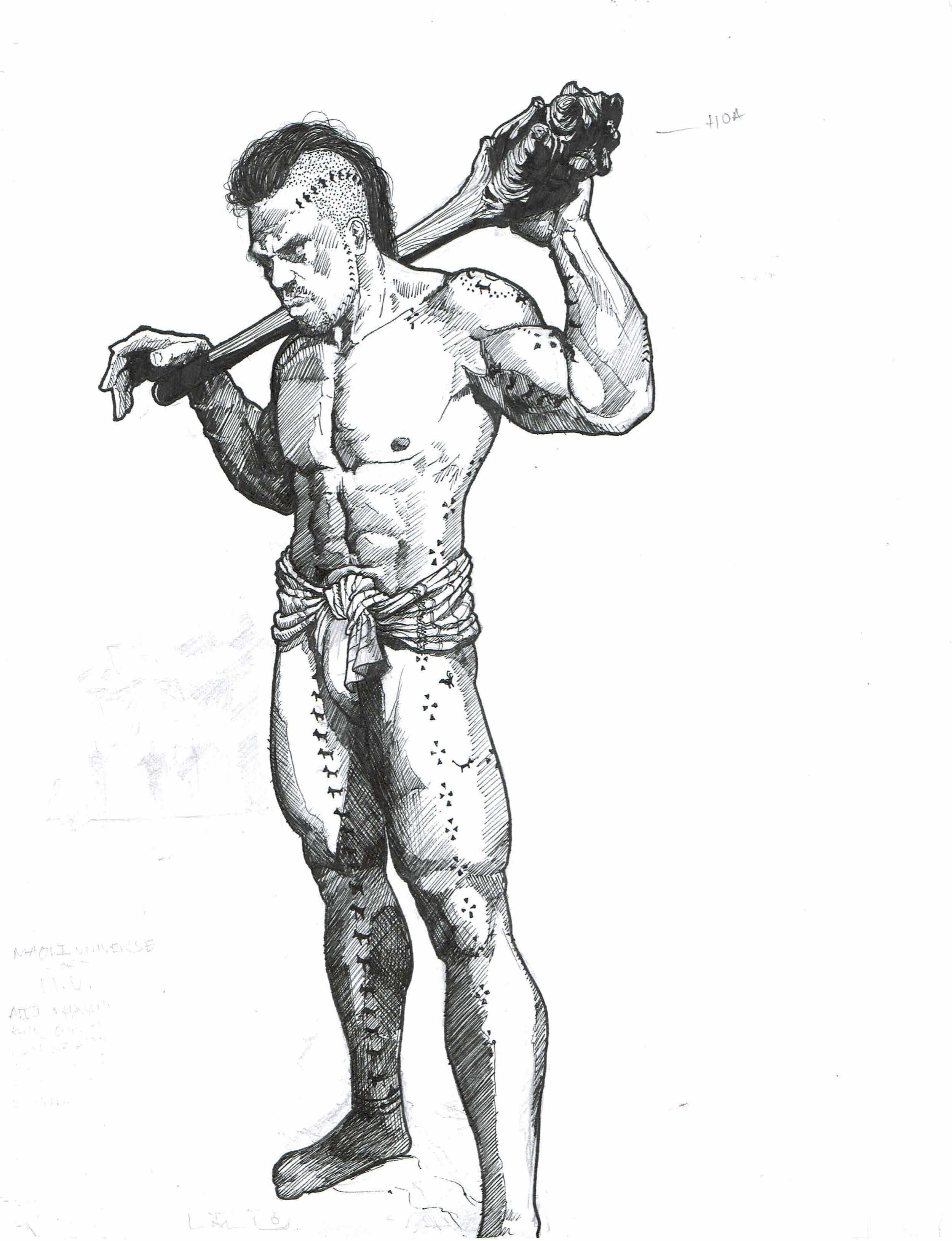 AIHAMU (MU) PENCIL &amp; INK ILLUSTRATION