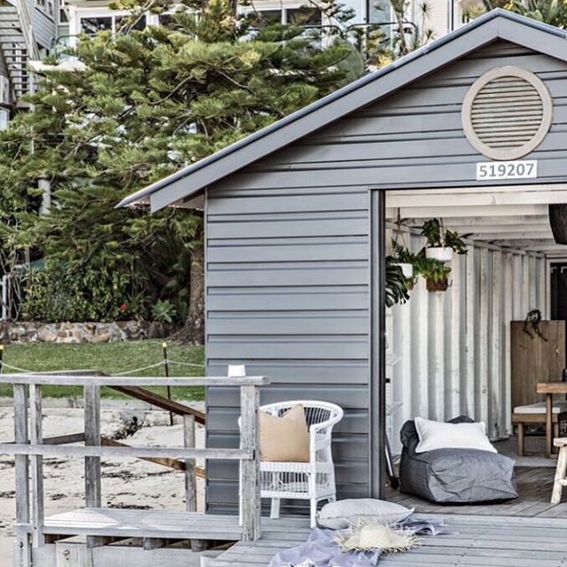 J E T T Y  H O U S E // We&rsquo;ve loved working on The Jetty House, Clareville. Spectacular property, stunning location, @spacedresser colour selections. We recommended a dark colour for the exterior of the boat shed to blend it into the surrounds 