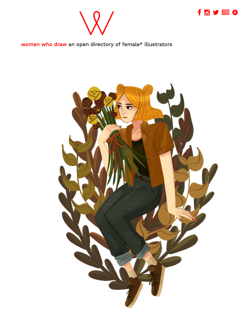Illustration by Kaisha Gwynn, featured on Women Who Draw
