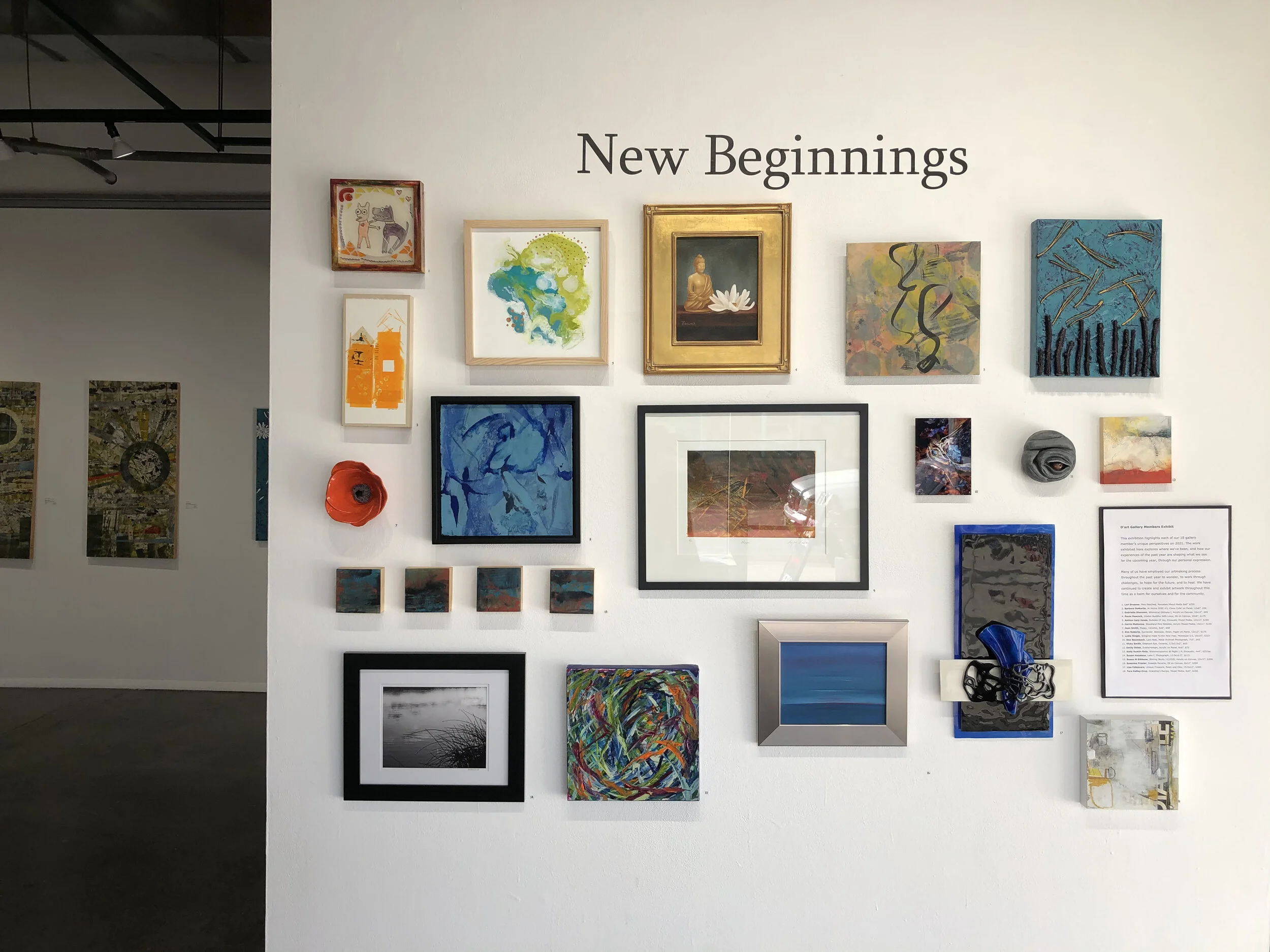 New Beginnings Exhibition at D'art Gallery
