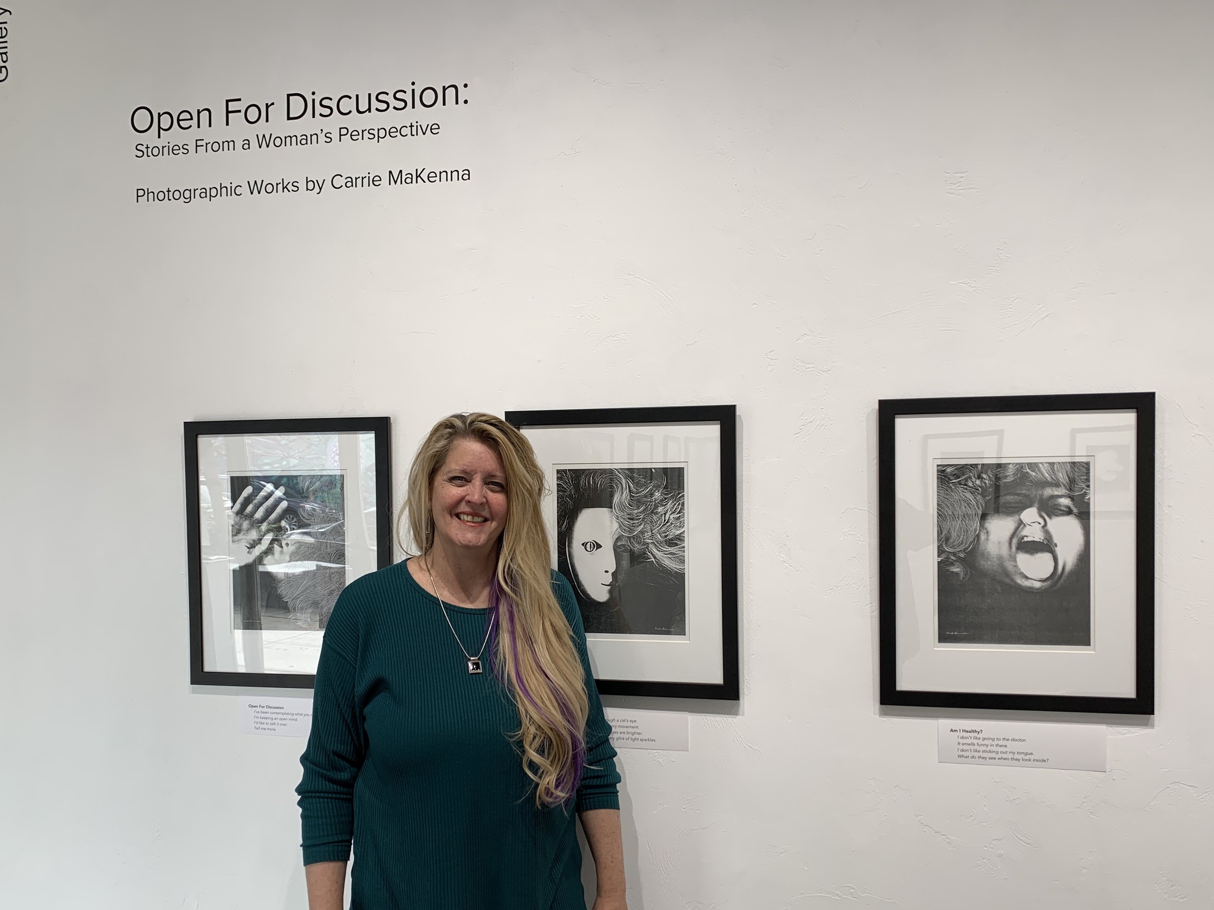 “Open For Discussion: Stories from a Woman’s Perspective” by Carrie MaKenna at D'art Gallery