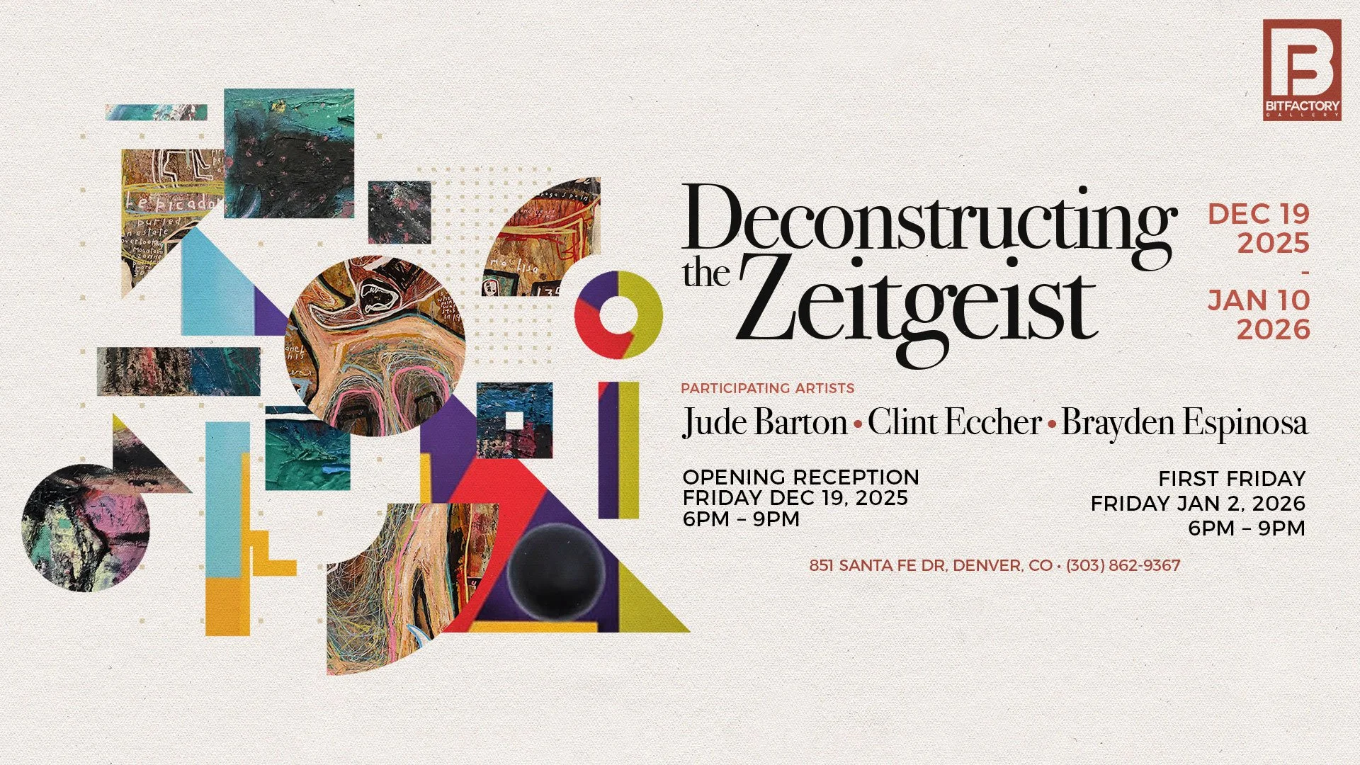 "Deconstructing the Zeitgeist" at Bitfactory Gallery
