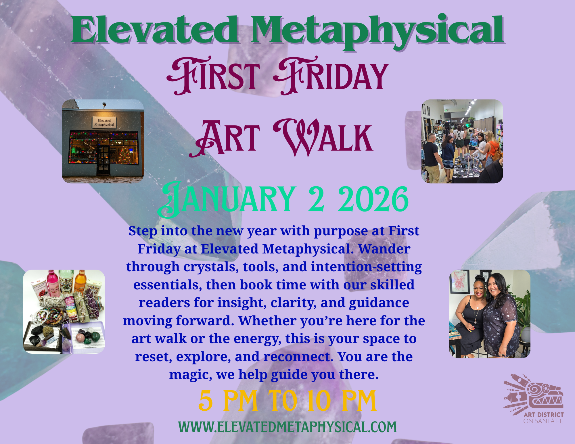 January First Friday at Elevated Metaphysical