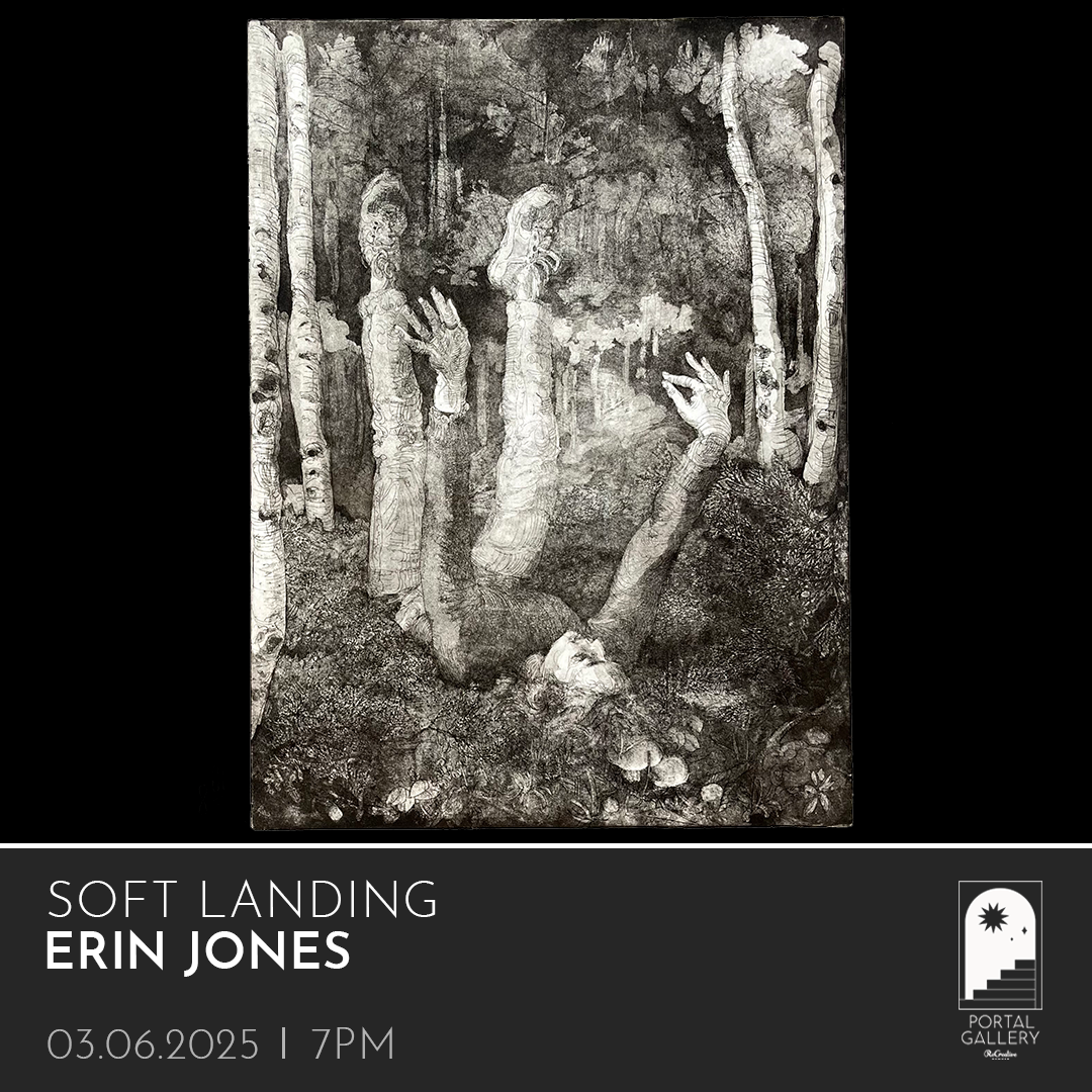 Opening Celebration of "Soft Landing" by Erin Jones at Portal Gallery