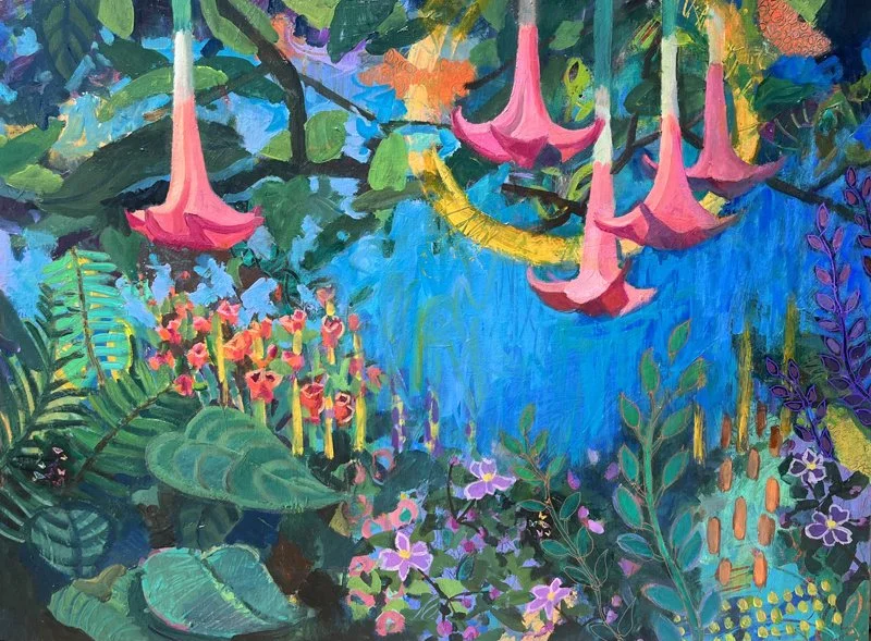 "Sun-Drenched Color in Bloom: Abstracted Florals &amp; Botanicals — The Essence of Place" by Jeannie Paty 