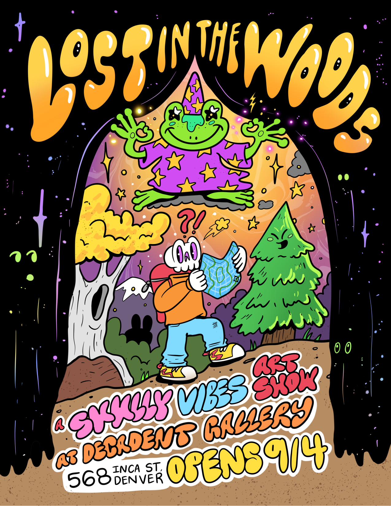 Lost in the Woods: A Skully Vibes Art Show at Decadent Gallery
