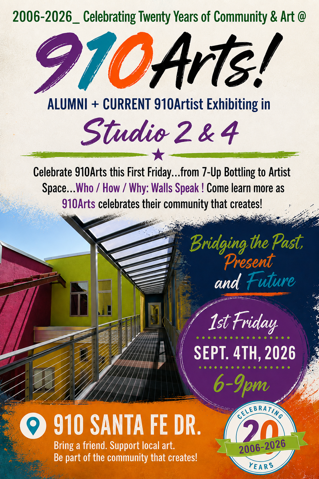 Celebrating 20 Years of Community &amp; Art at 910Arts
