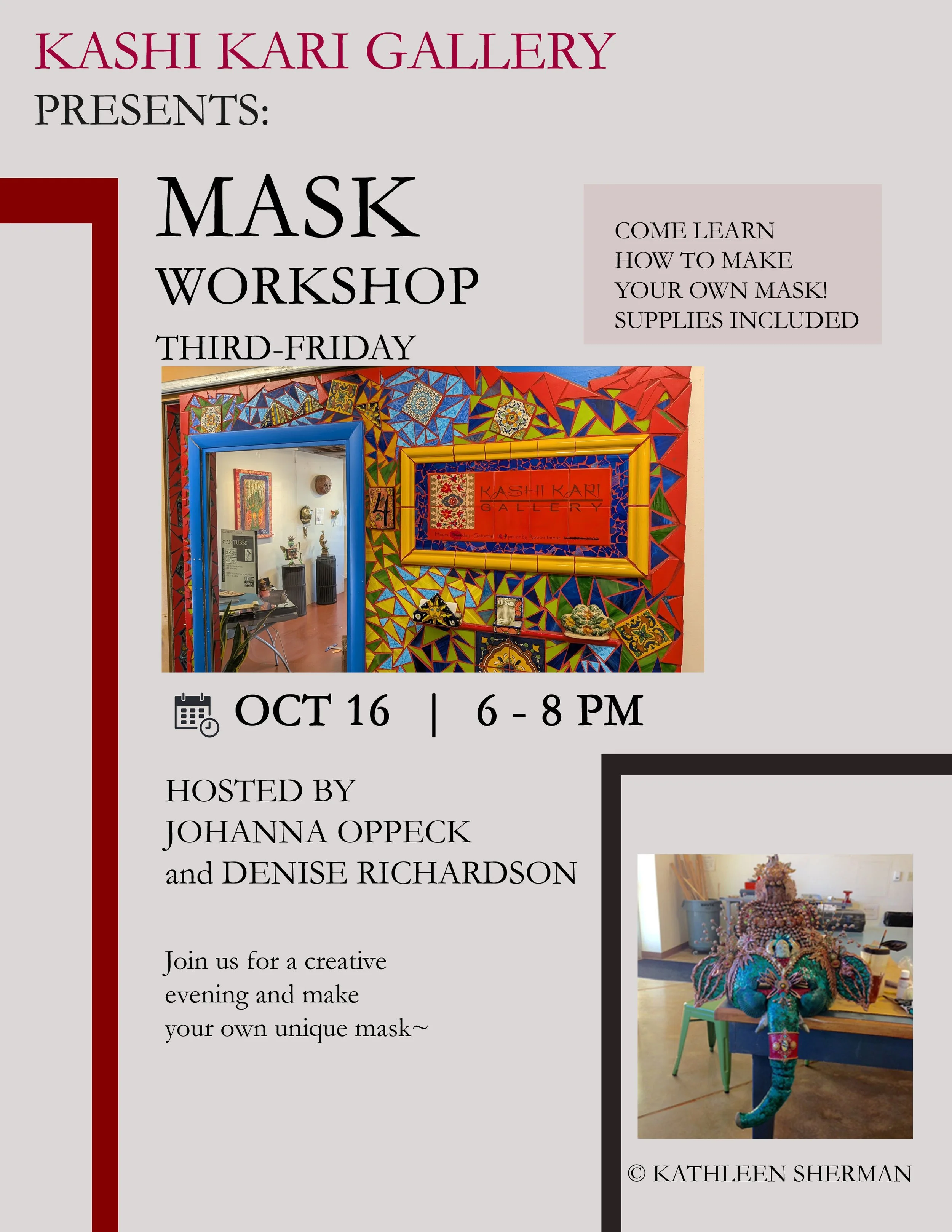 Mask Workshop at Kashi Kari Gallery
