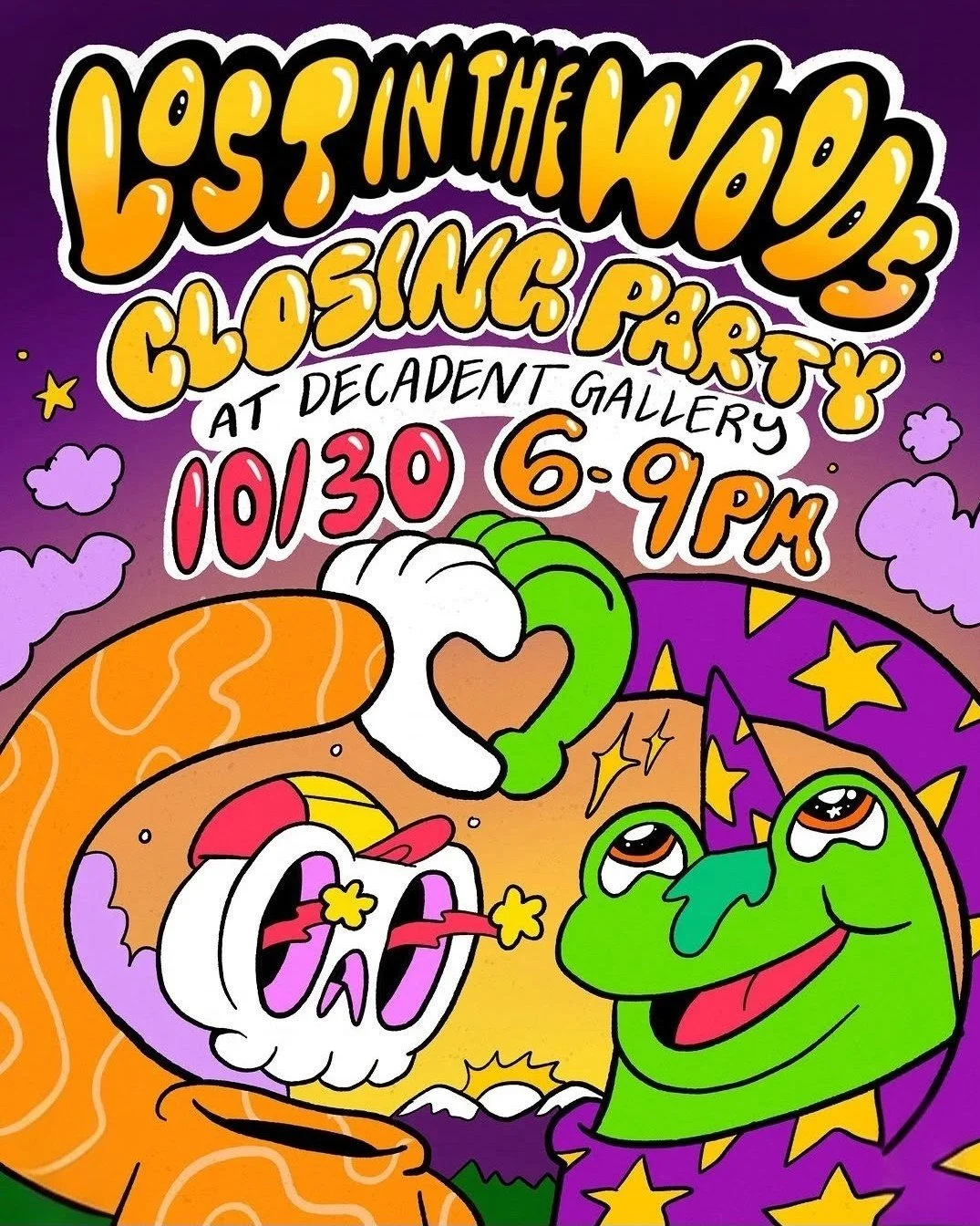Closing Party for Lost in the Woods: A Skully Vibes Art Show at Decadent Gallery