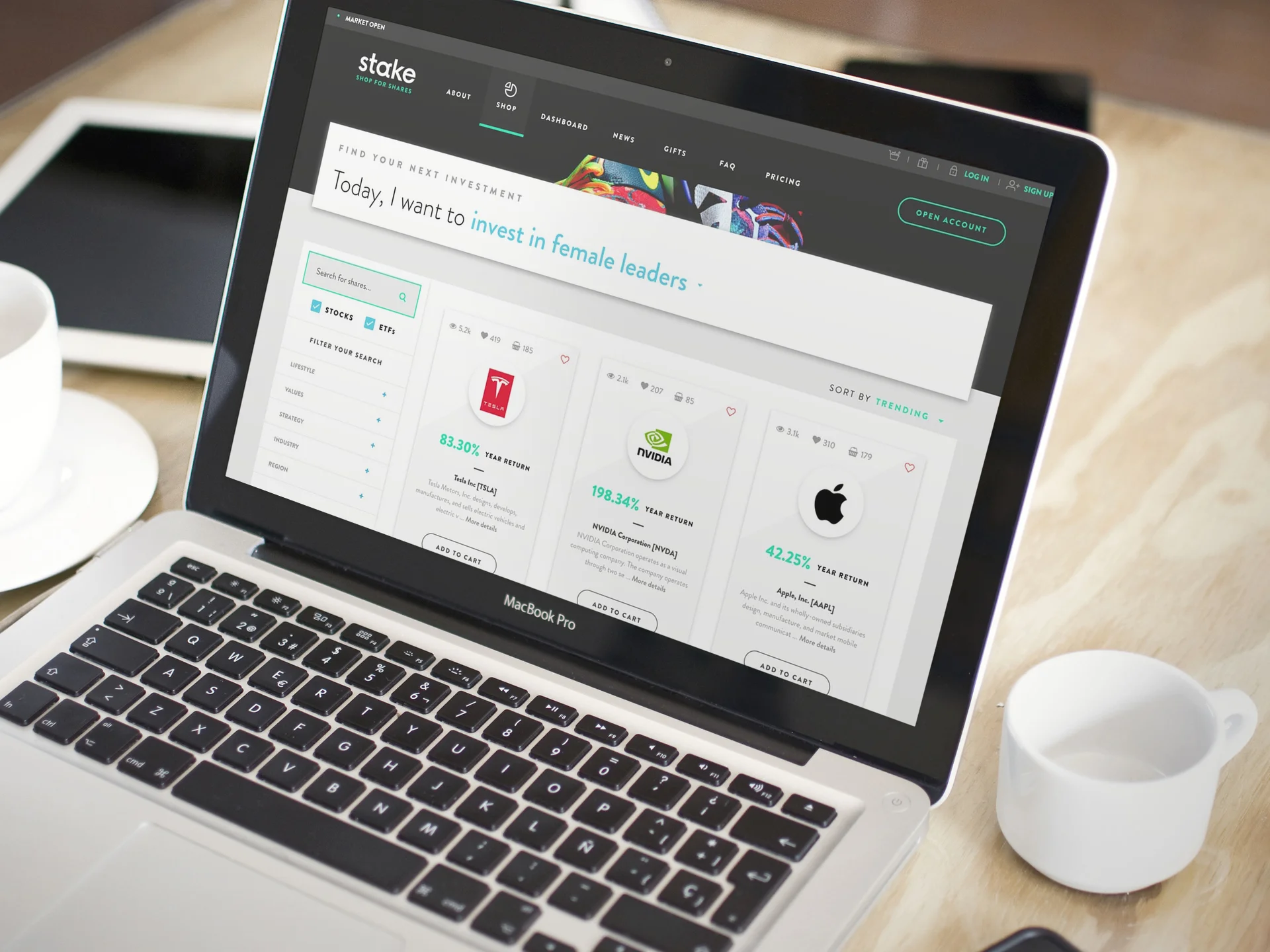 Stake running on a macbook