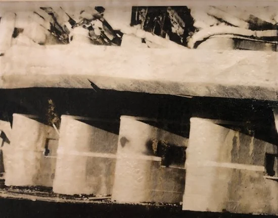 Pan Pacific Auditorium,Los Angeles. First performance by Elvis Presley happened here  Destroyed by fire Polaroid Type 55 mono print.jpg