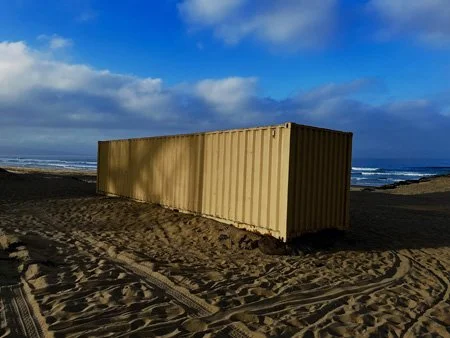 Manhattan Beach Bike Path Lone Container Morning Light.jpg