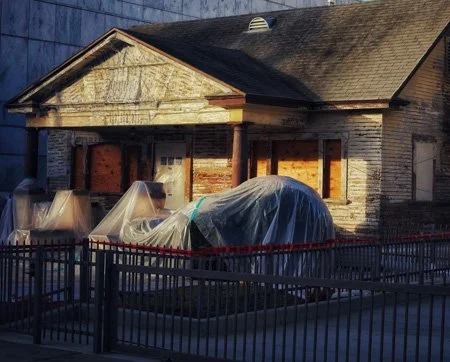 Part of a project about the demolition of craftsman houses in Santa Monica, making way for one more souless condo complex,  this one was actually saved and restored.jpg