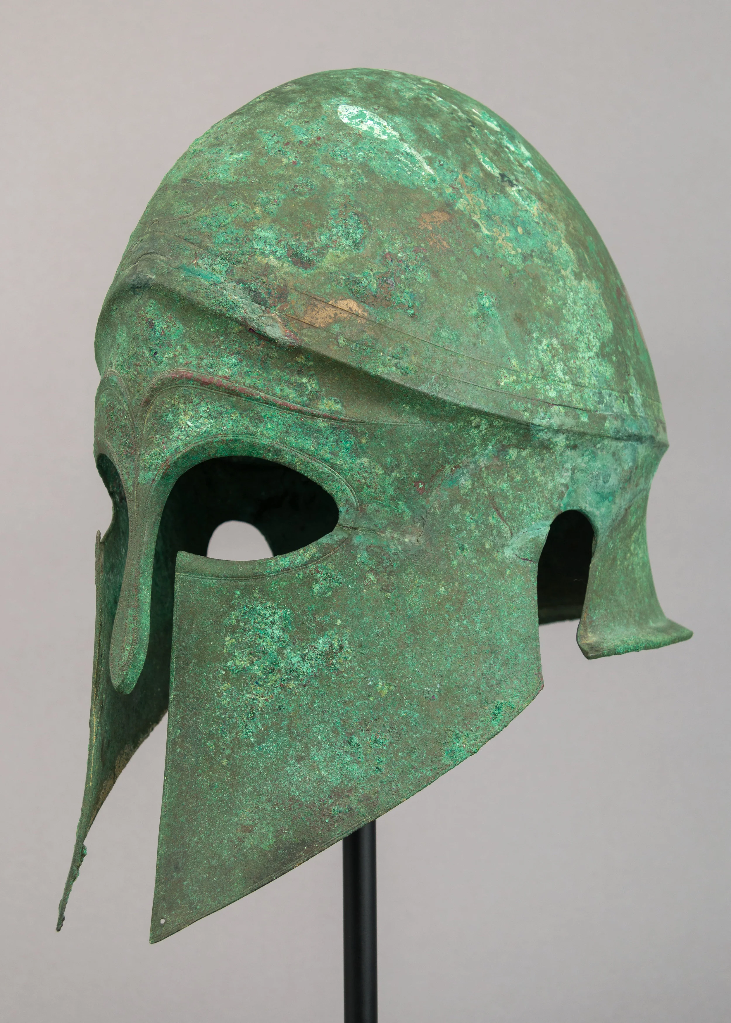 5th Century Bronze Corinthian Helmet - Metropolitan Museum 