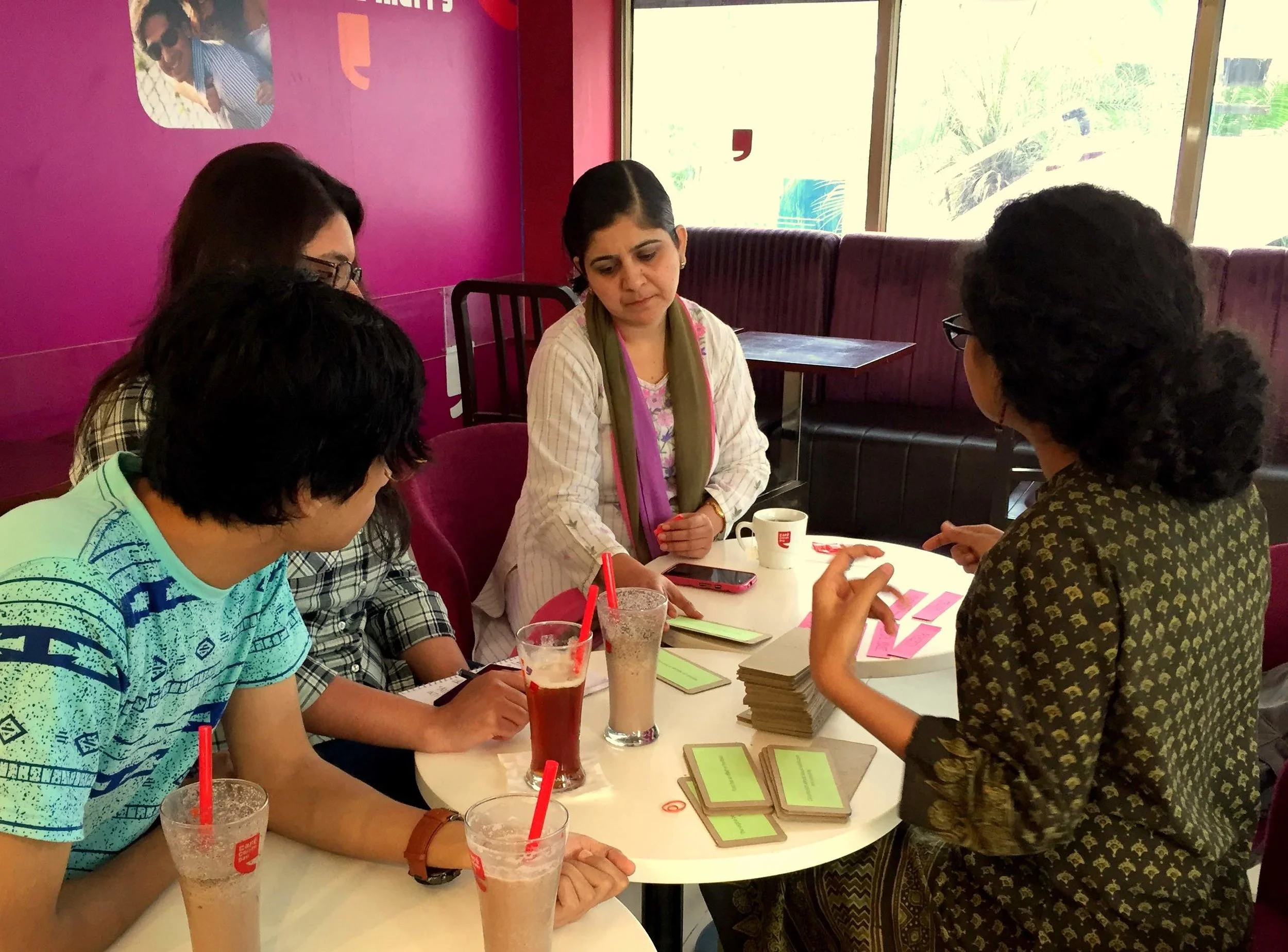 Pre workshop discussion with the school counsellor