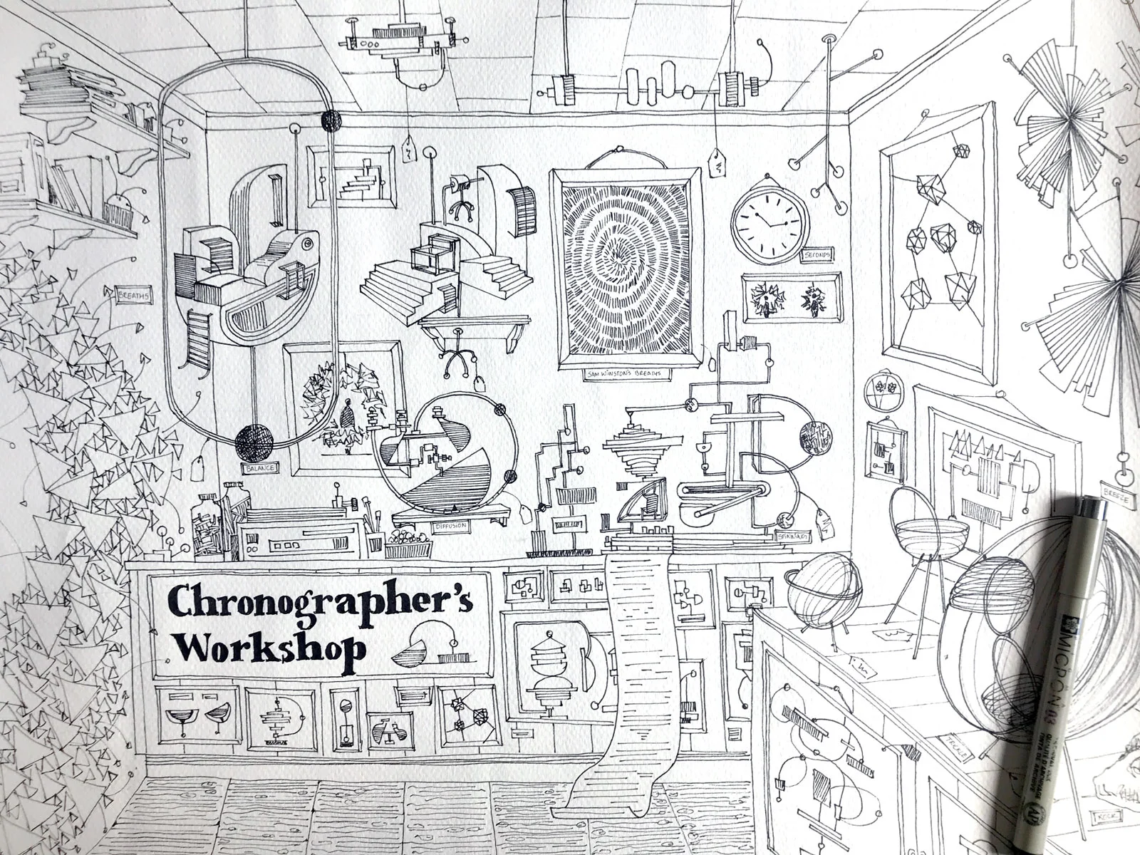 An early blueprint of the Chronographer’s Workshop