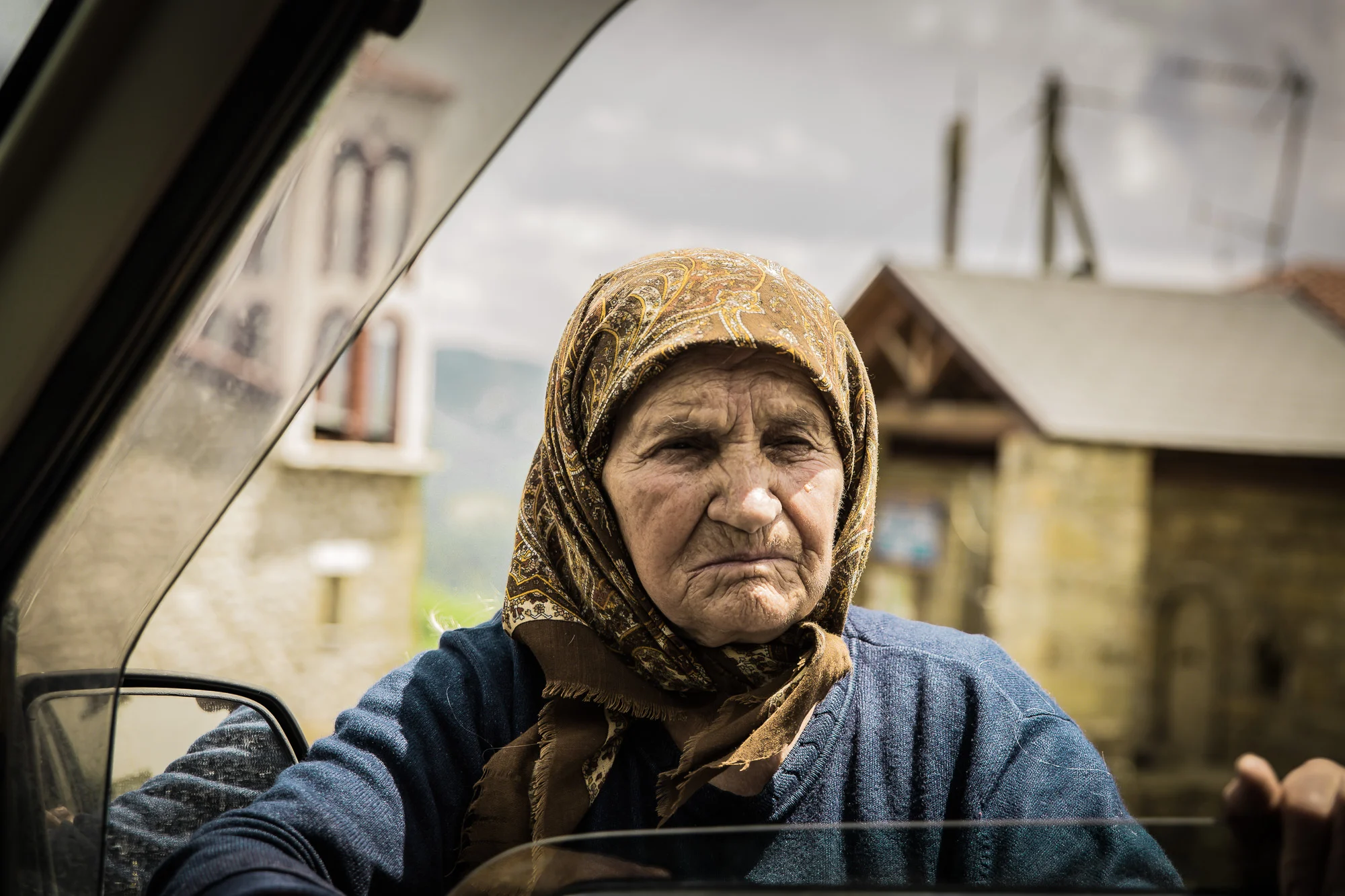 A grandmother surving harsch winter in Greece