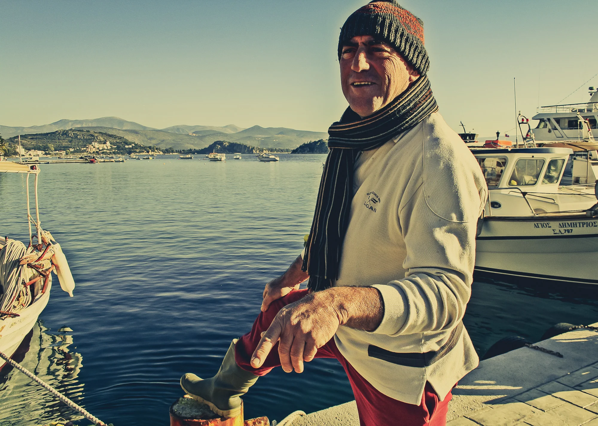 A fisherman at Tolo