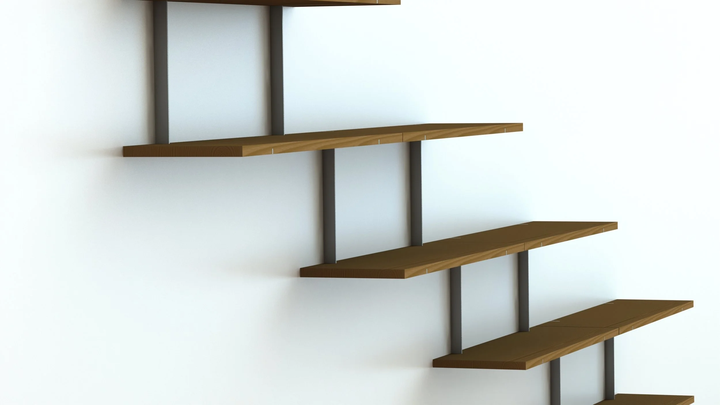 Modular Shelves by Studio Westerwoudt  | Floating Modular Shelving system