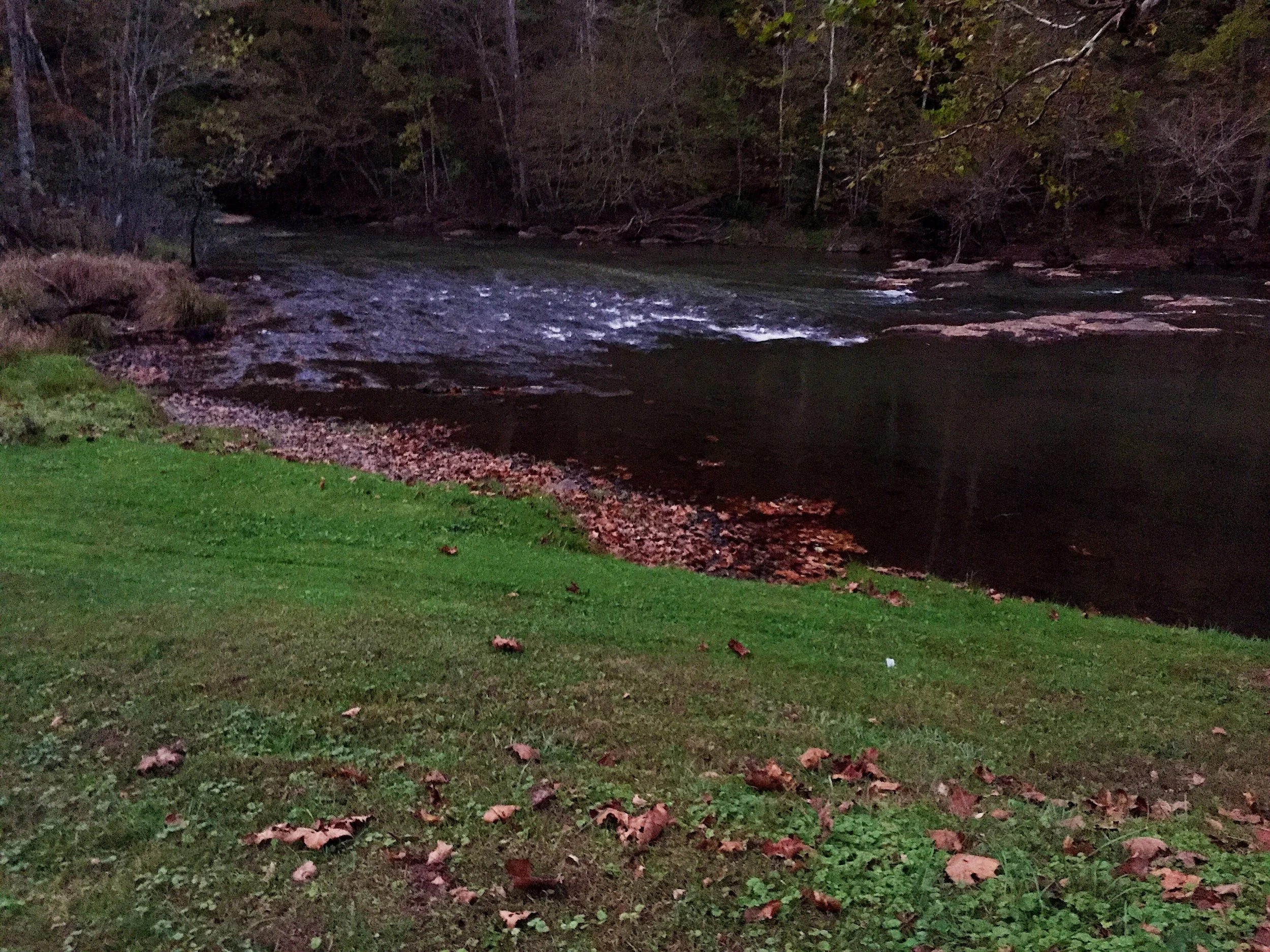 The river view at Rick's Place.