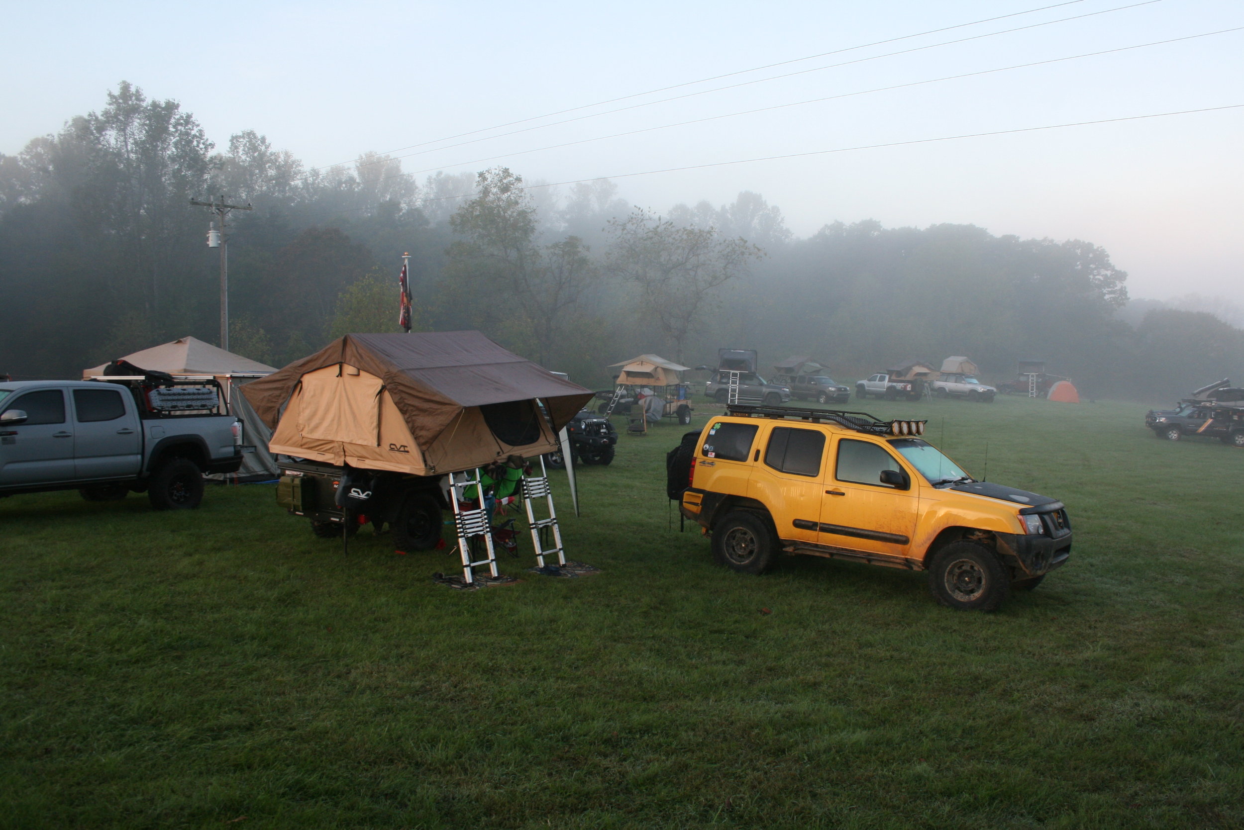  Early morning at the 2017 Rooftop Tent Rally 