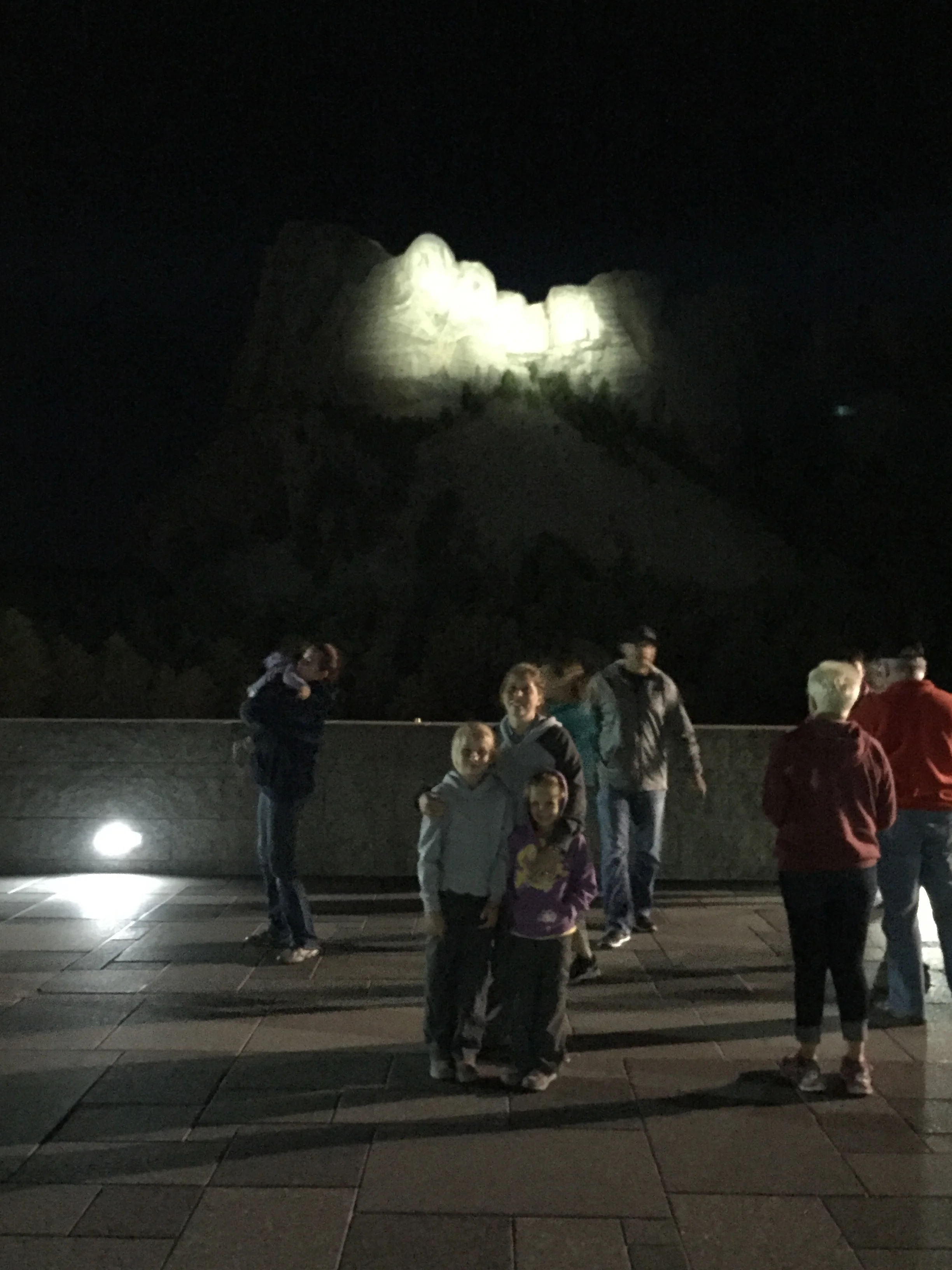 First time with our children at Mt. Rushmore. Jennifer and I had never seen it at night. What an amazing experience!