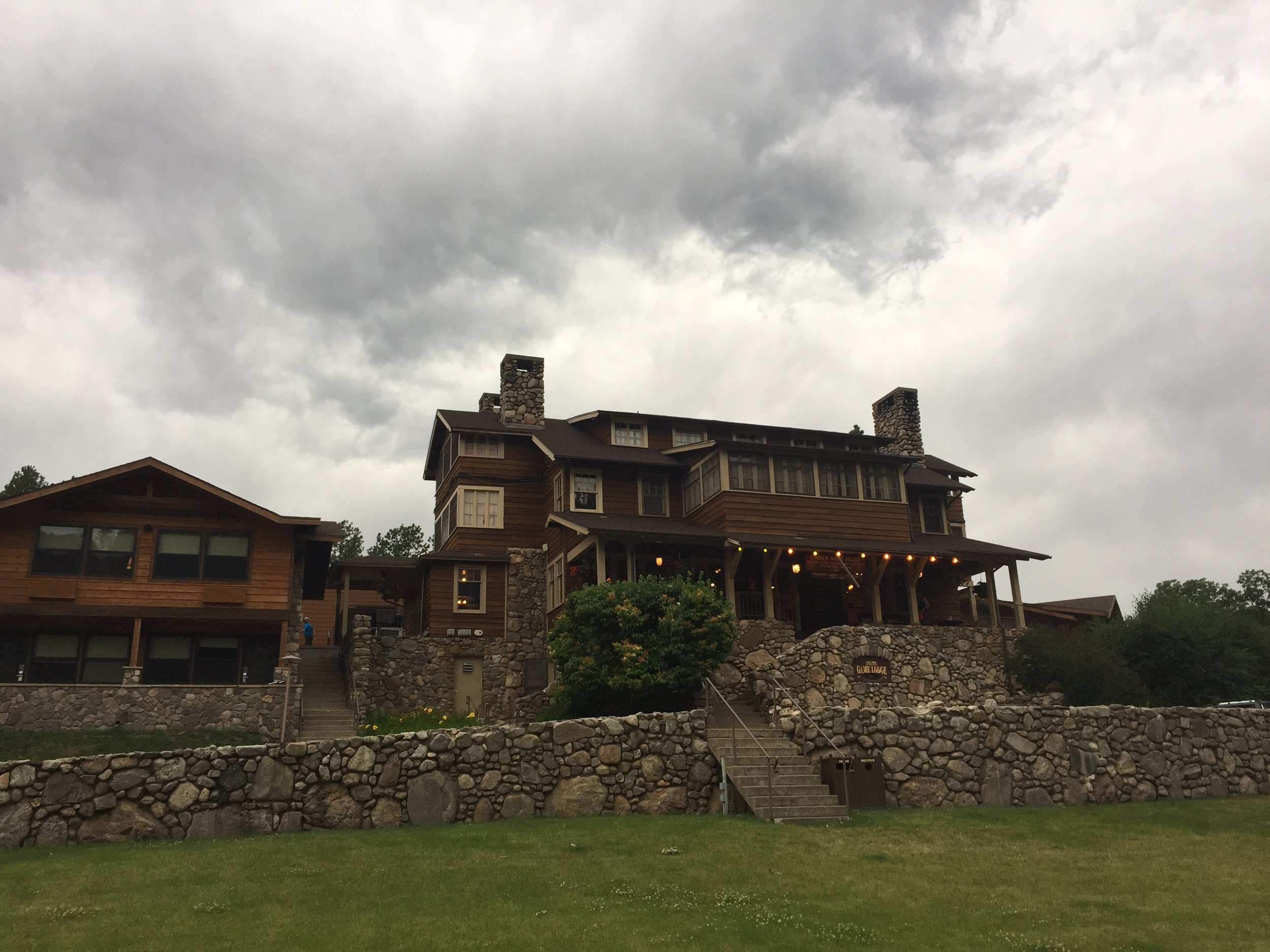  State Game Lodge in Custer State Park was built in 1920 and served as a Summer White House to a couple of U.S. Presidents. 